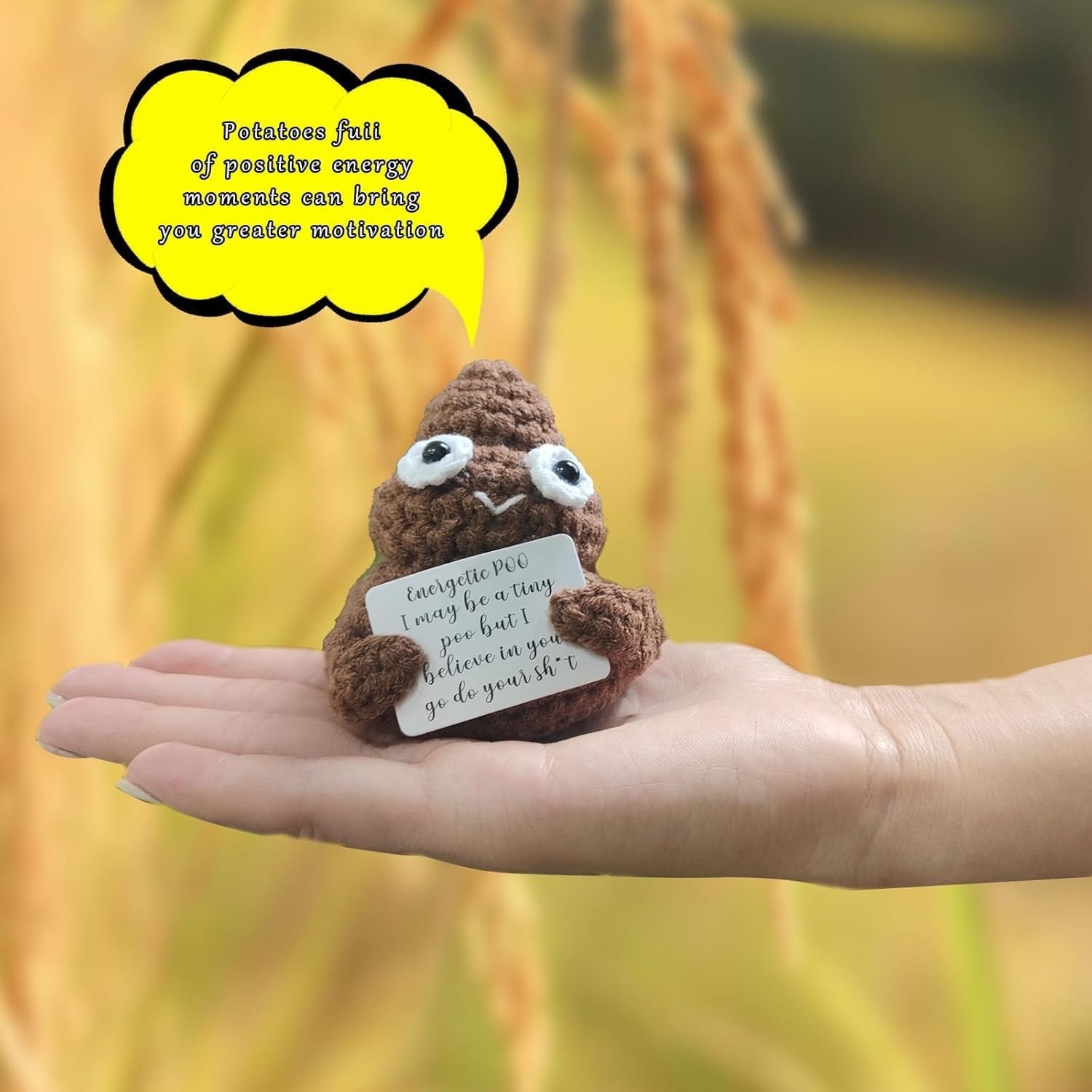 White Elephant Gifts Positive Mini Poop Cute and Funny Gag Gifts Suitable for…
