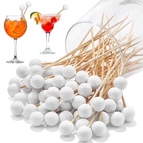 100 Pcs Toothpicks 4.7 Inch Cocktail Picks Skewers | Toothpicks for Golf