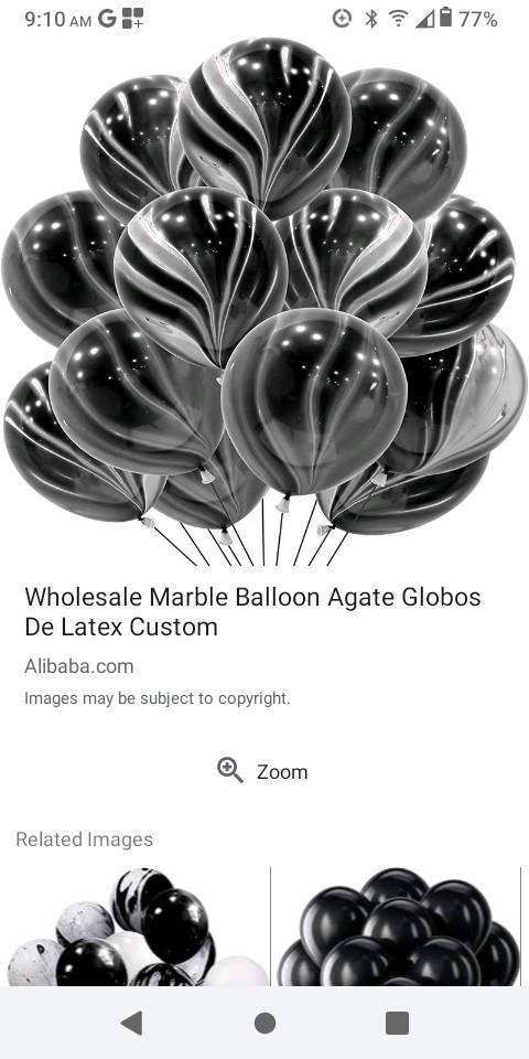 500Qualatex 16″2nds+(5)30″ Black & White Super Agate+100BSA/Pioneer Mandarin 100