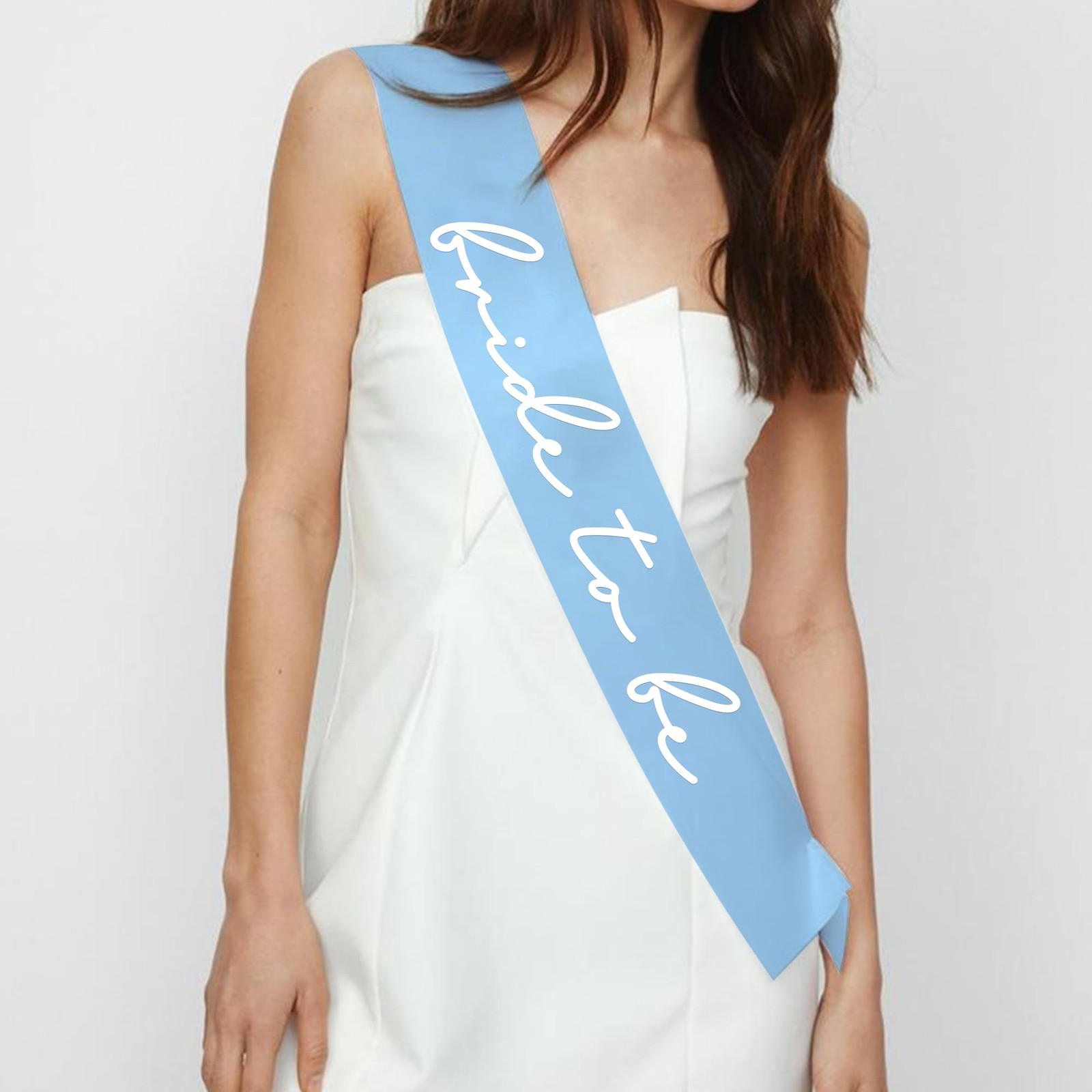 Blue Bride To Be Sash Bachelorette Bridal Shower Party Decoration Gift