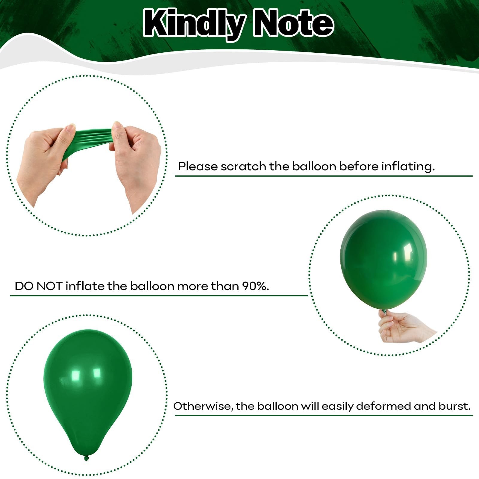 Green Black Balloons Dark Green Black Silver Confetti Balloons 35 Pcs 12 Inch…