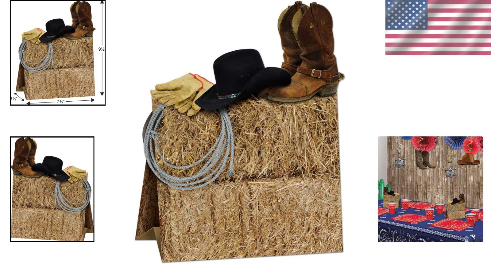 Cowboy Decor, Rustic Wild West Party Display, Desert Theme