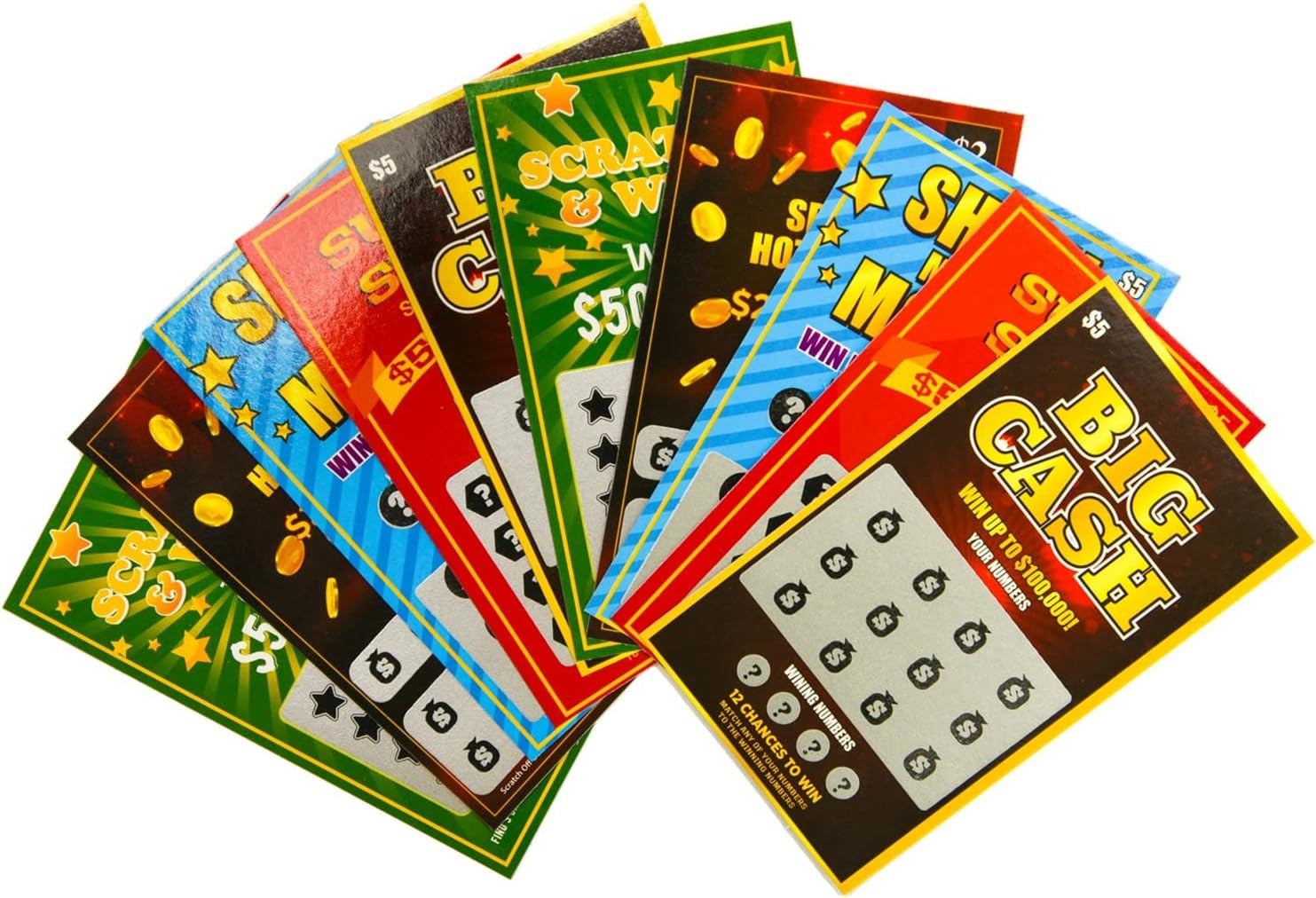10 Fake Lottery Tickets and Scratch off Cards That Look – Winning $500K – $200K
