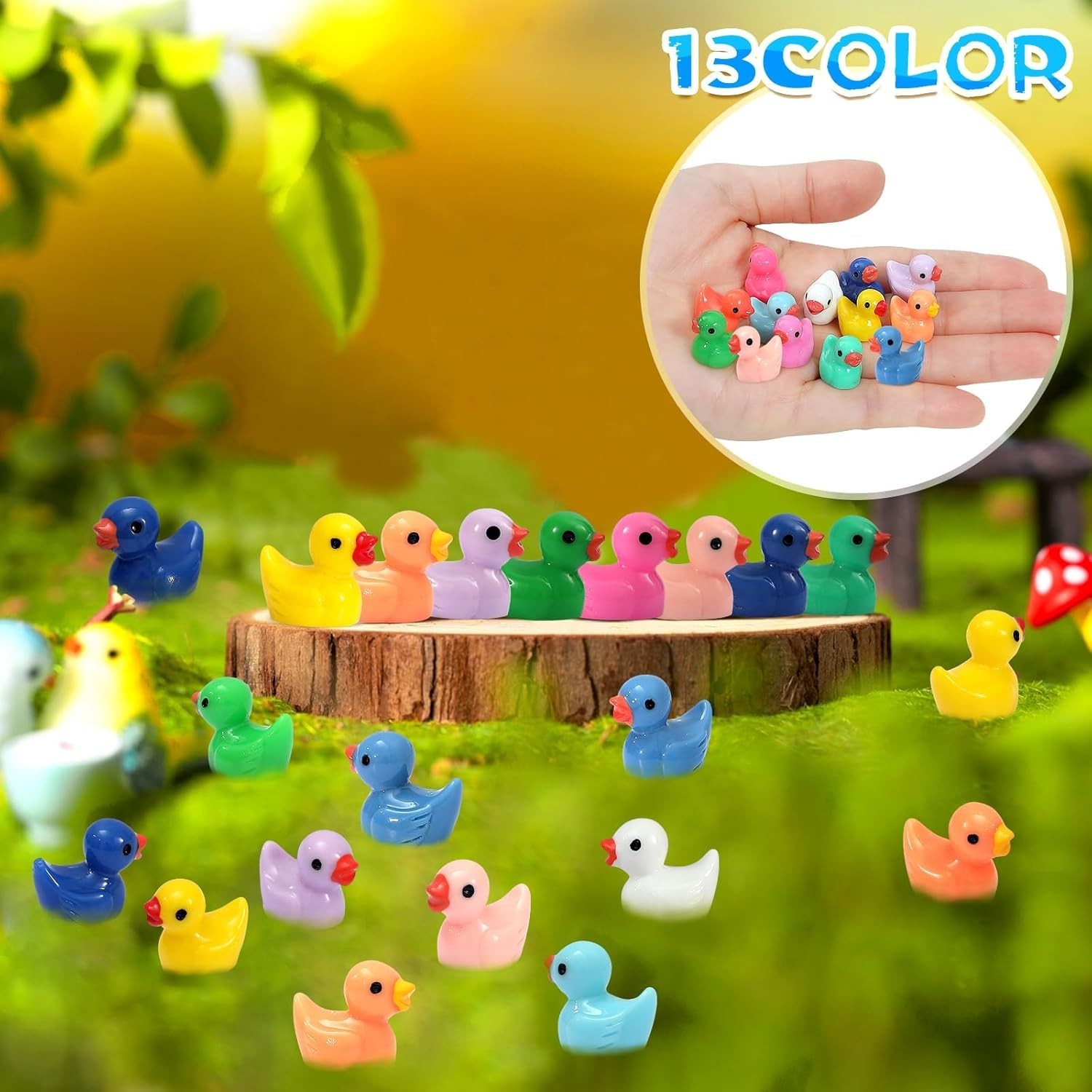 260 Pack Jeep Resin Ducks In Bulk 13 Colors Tiny Ducks For Ducking Cruise Ducks