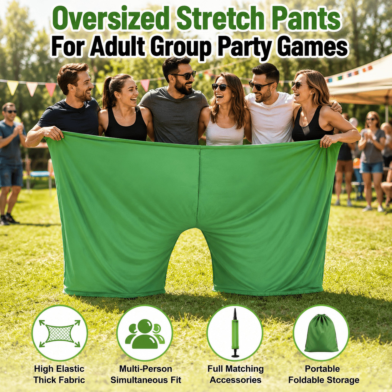 Funny oversized elastic game pants full game set