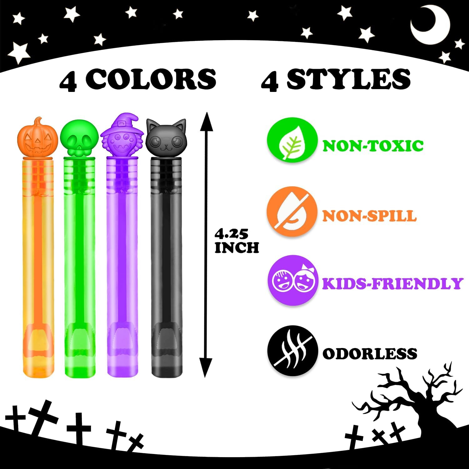 Halloween Party Favors Bulk for Kids 200 PCS, Mini Bubble Wands Bulk Toys Gifts