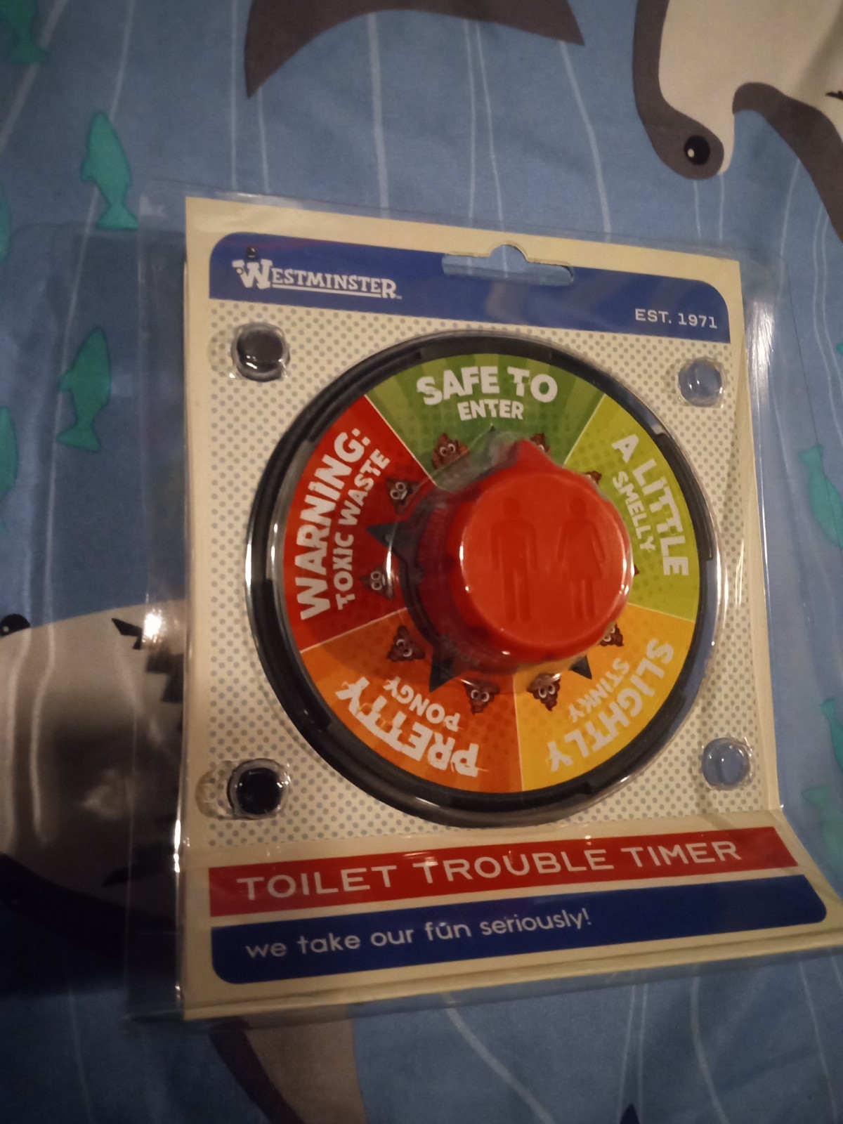 Gag Gift – Toilet Trouble Timer – Let Others Know When It’s Safe To Go, Guy Gift
