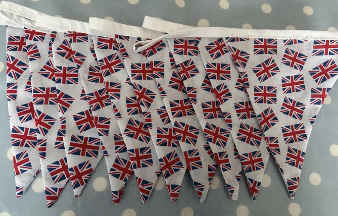Union Jack Fabric Bunting