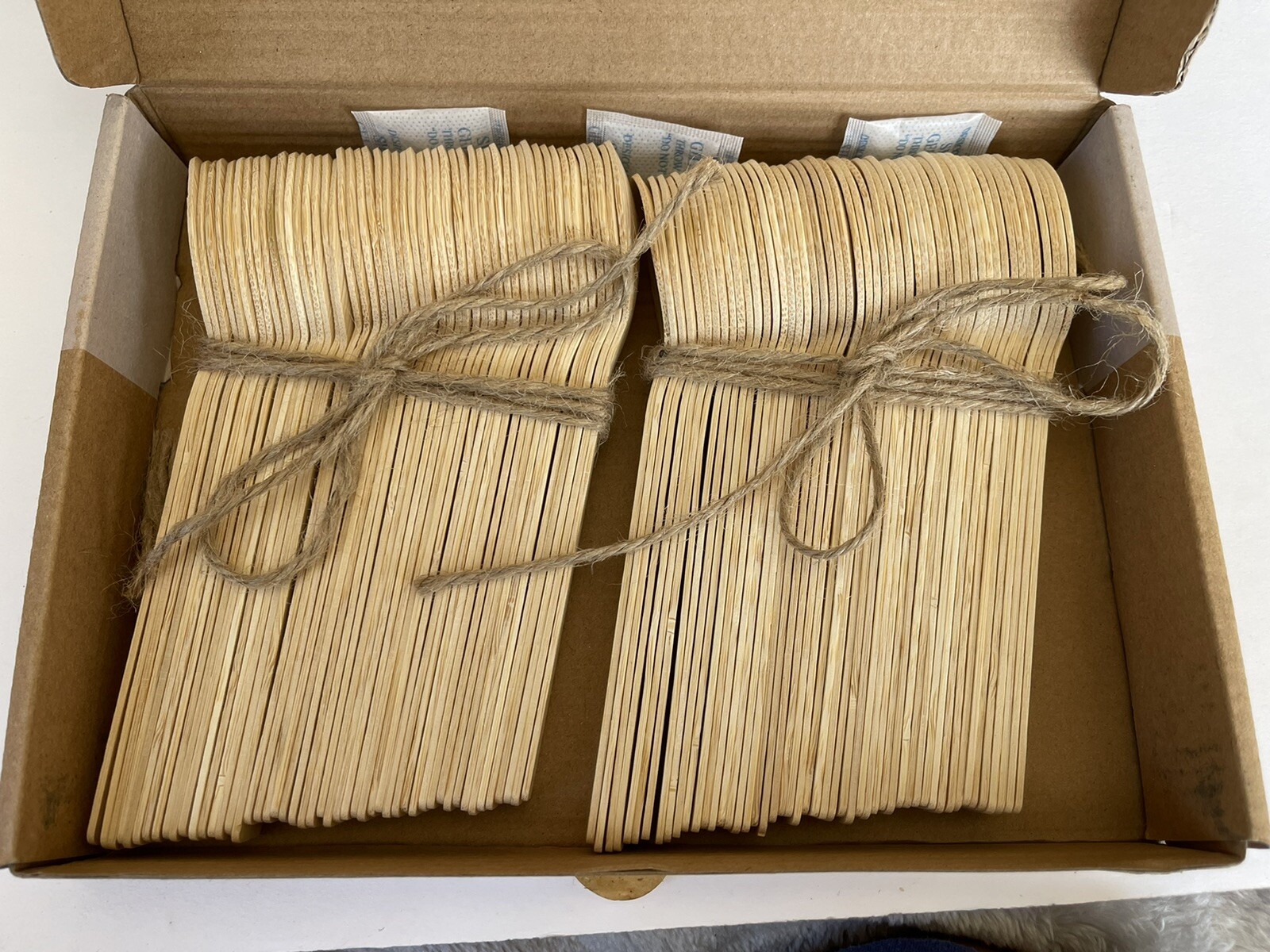 ibambo natural bamboo spoons reusable 100 count New box wood party picnic Art