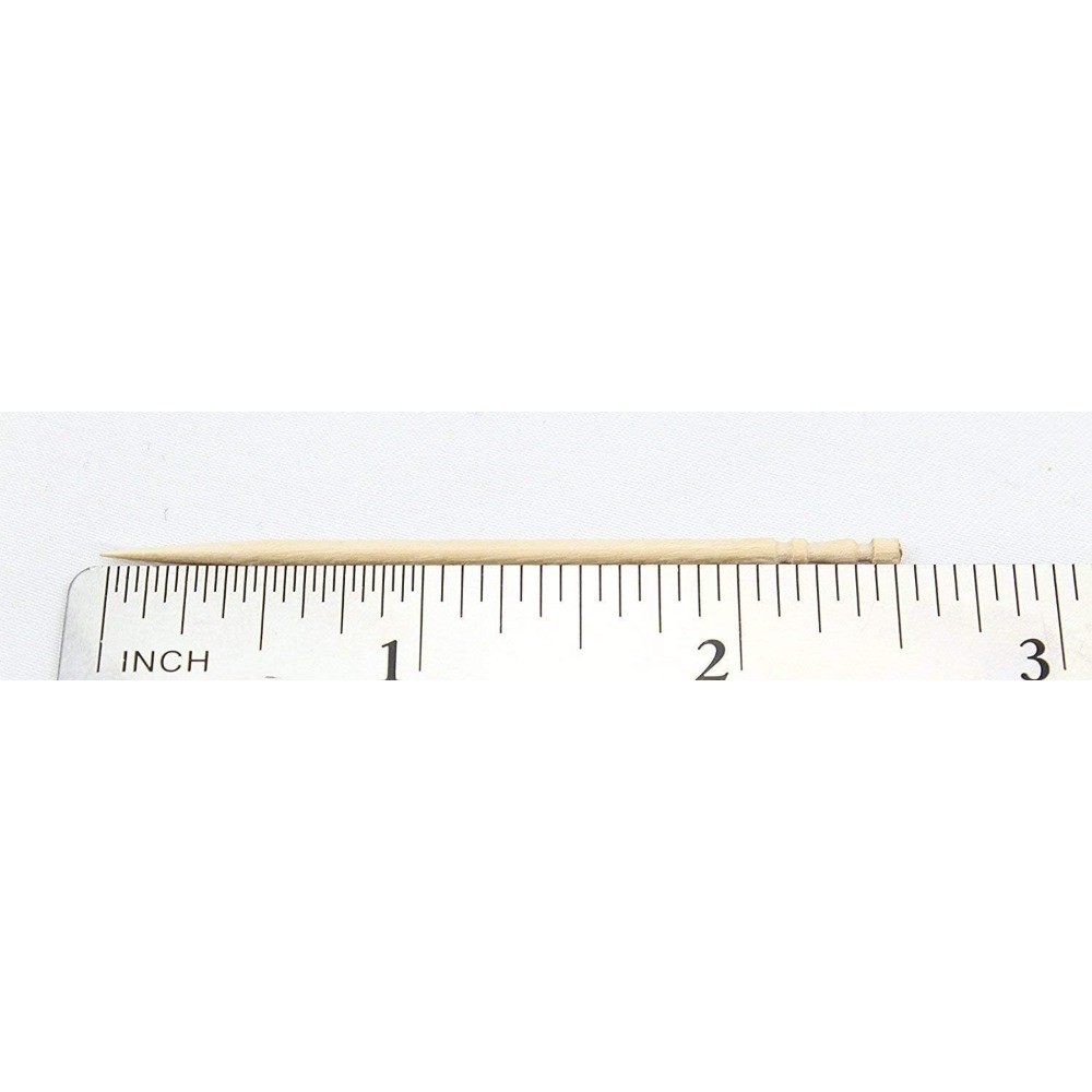 1000 Wooden Toothpicks Ornate Handle in Toothpicks Holder Container 2 Packs of