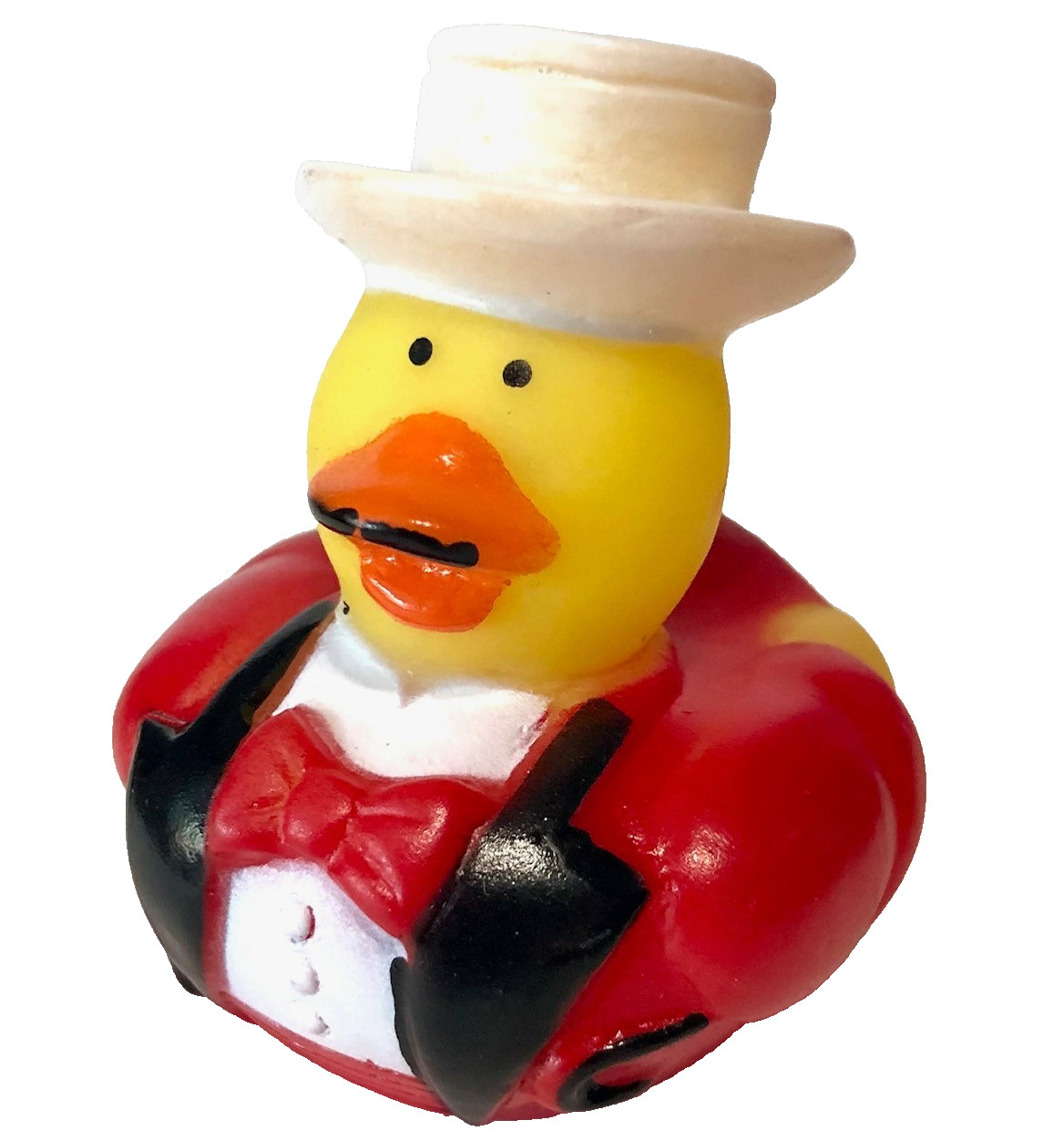 FREE SHIPPING – 2 1/2″ CARNIVAL CIRCUS RINGMASTER CRUISING RUBBER DUCK CRUISE