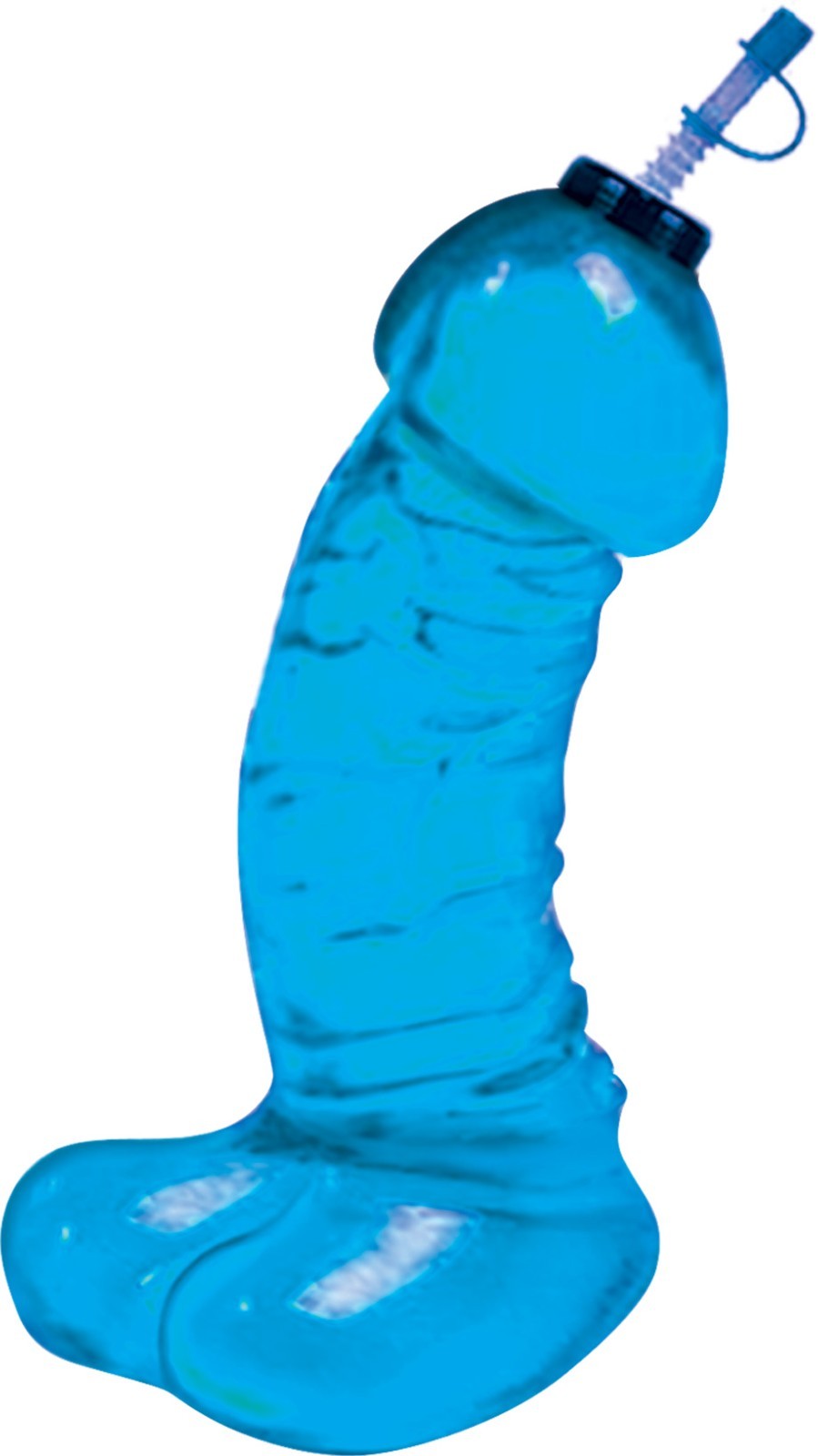 Blue Dicky Chug Sports Bottle 16oz Bachelorette Party Gag Gift Drink Cup