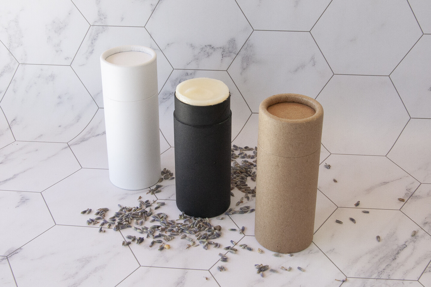 500 -2.5 oz Deodorant Lotion Tubes Kraft Paper Eco Friendly Cardboard Containers
