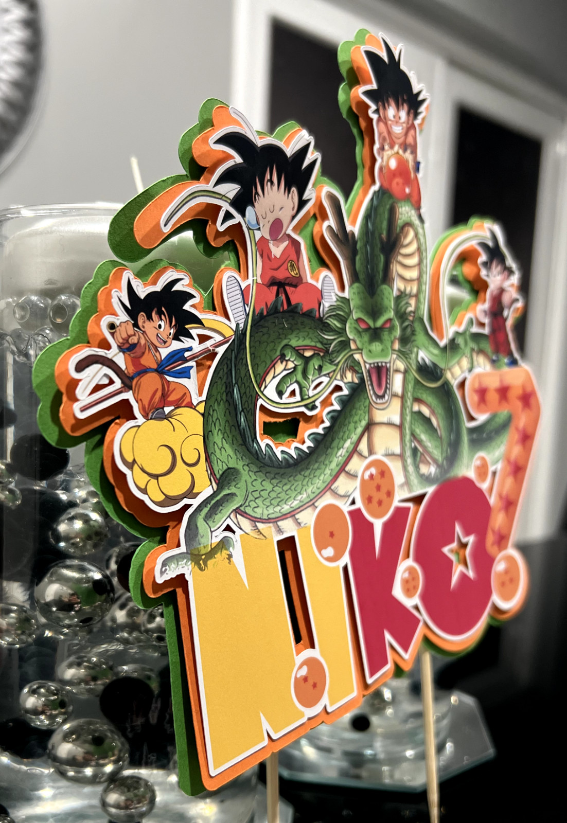 DRAGON BALL Z PERSONALIZED PARTY DECORATION, FAVOR BOXES, TABLE CENTERPIECE, ETC