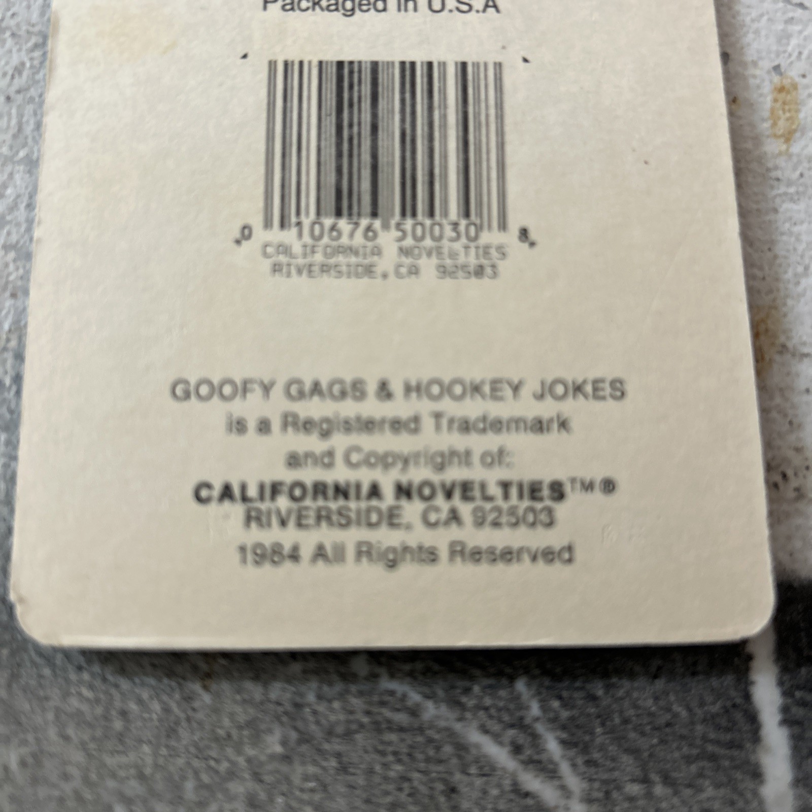 RARE 1984 ORIGINAL STINK LOADS NEW ON CARD CA. NOVELTIES VERY HARD TO FIND