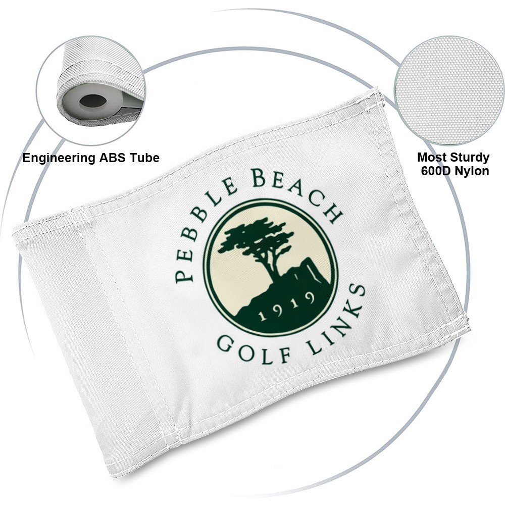 1919 PEBBLE BEACH GOLF LINKS US OPEN PGA Golf Pin Regulation Tube Flag 8x6Inch