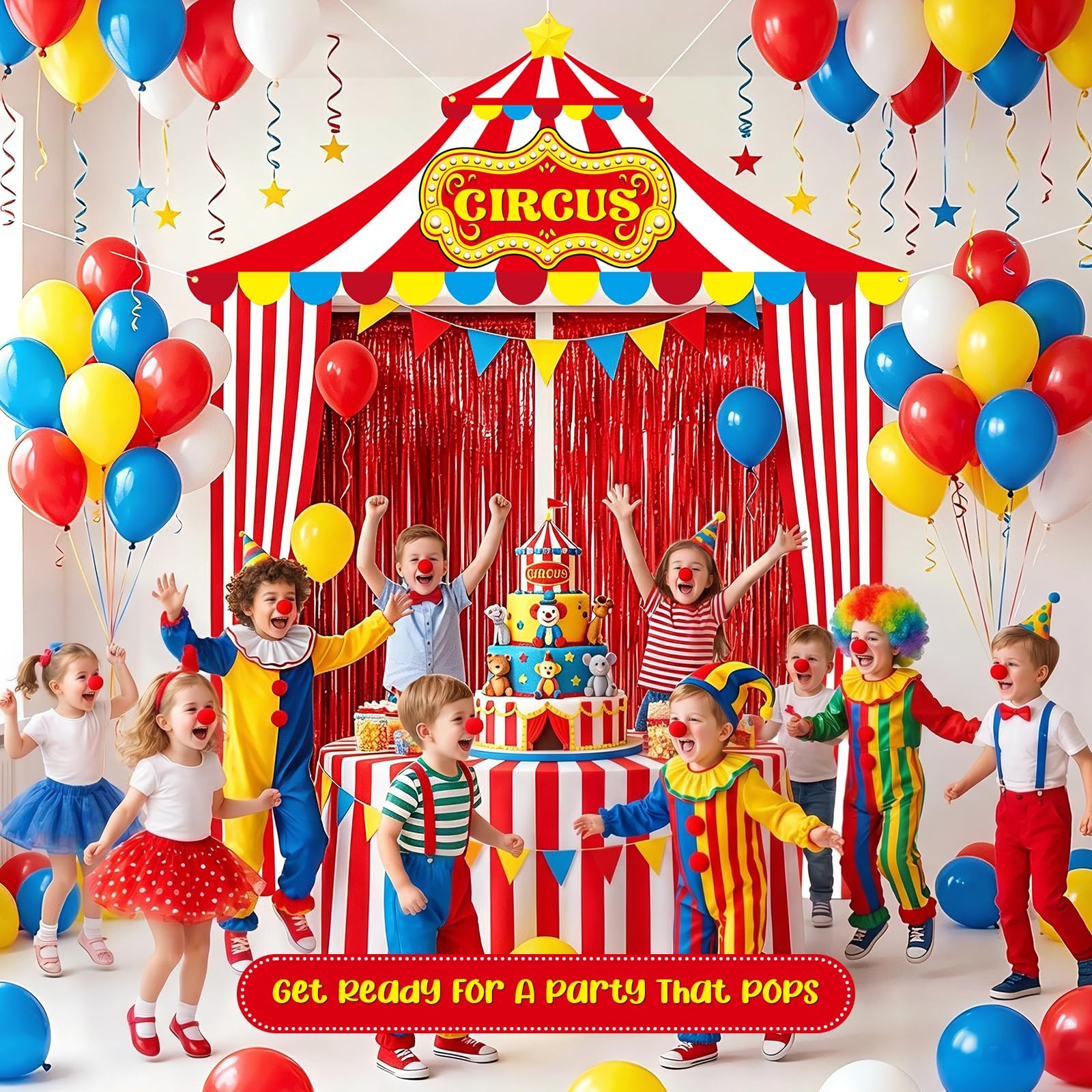 5 Pcs Carnival Circus Tent Decorations Set – Circus Theme Party Decorations w…