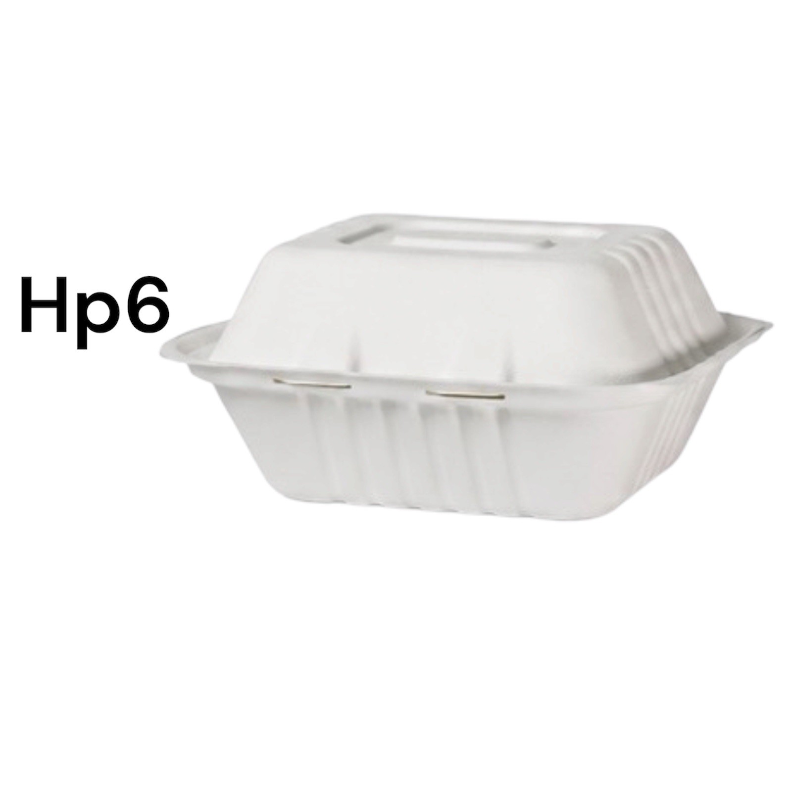 200 xBagasse Clamshell Food Containers Takeaway Boxes HP10 HP9 HP6 MP7 Eco