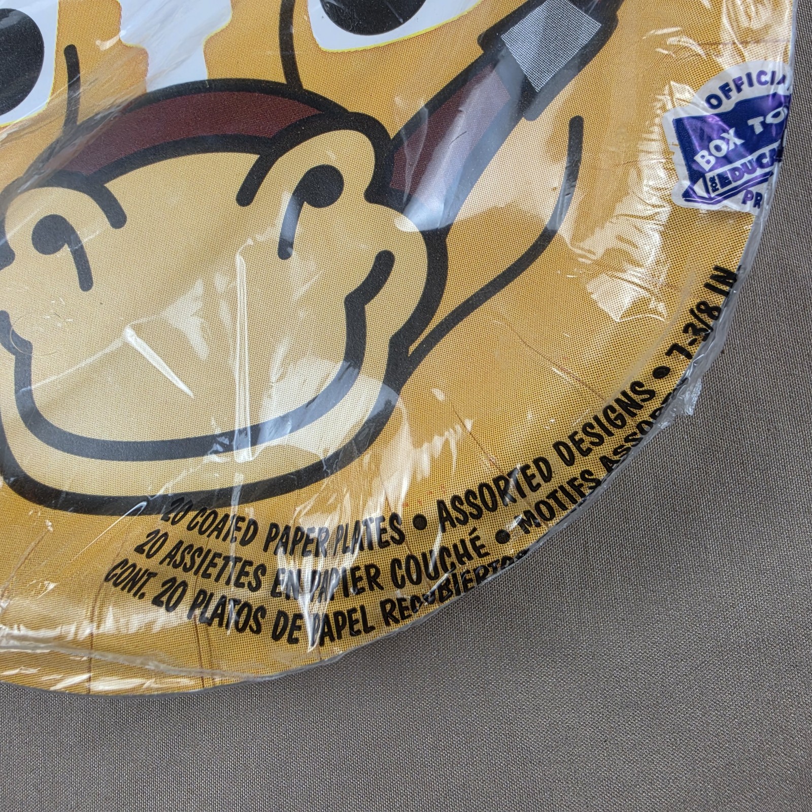 2-NEW Old Stock Hefty Zoo Pals Kids Paper Plates Animals Horse Vtg 2006