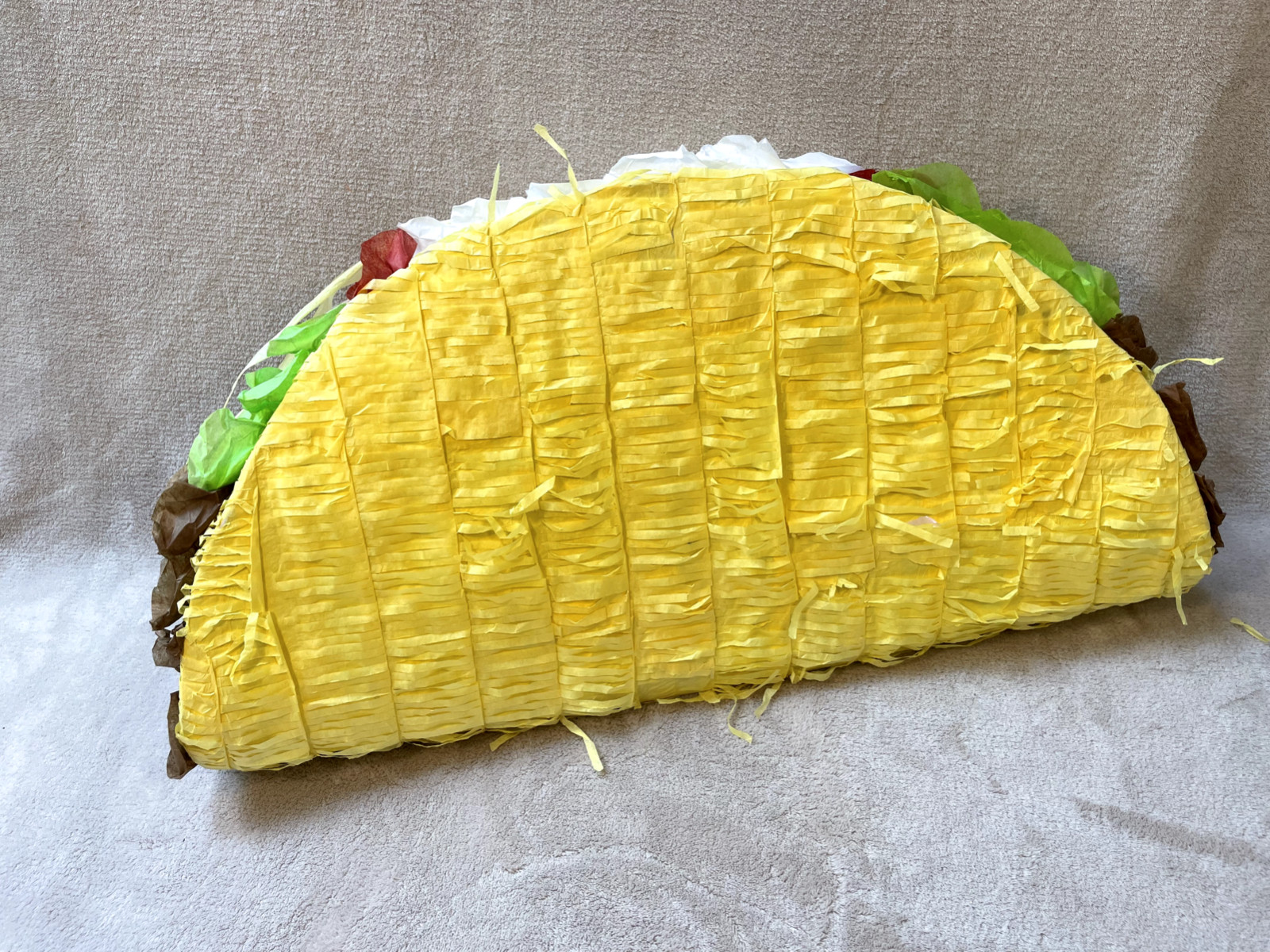 22″ Large Mexican TACO Piñata Birthday Party Celebration Any Age 22″ x 11″ x 5″