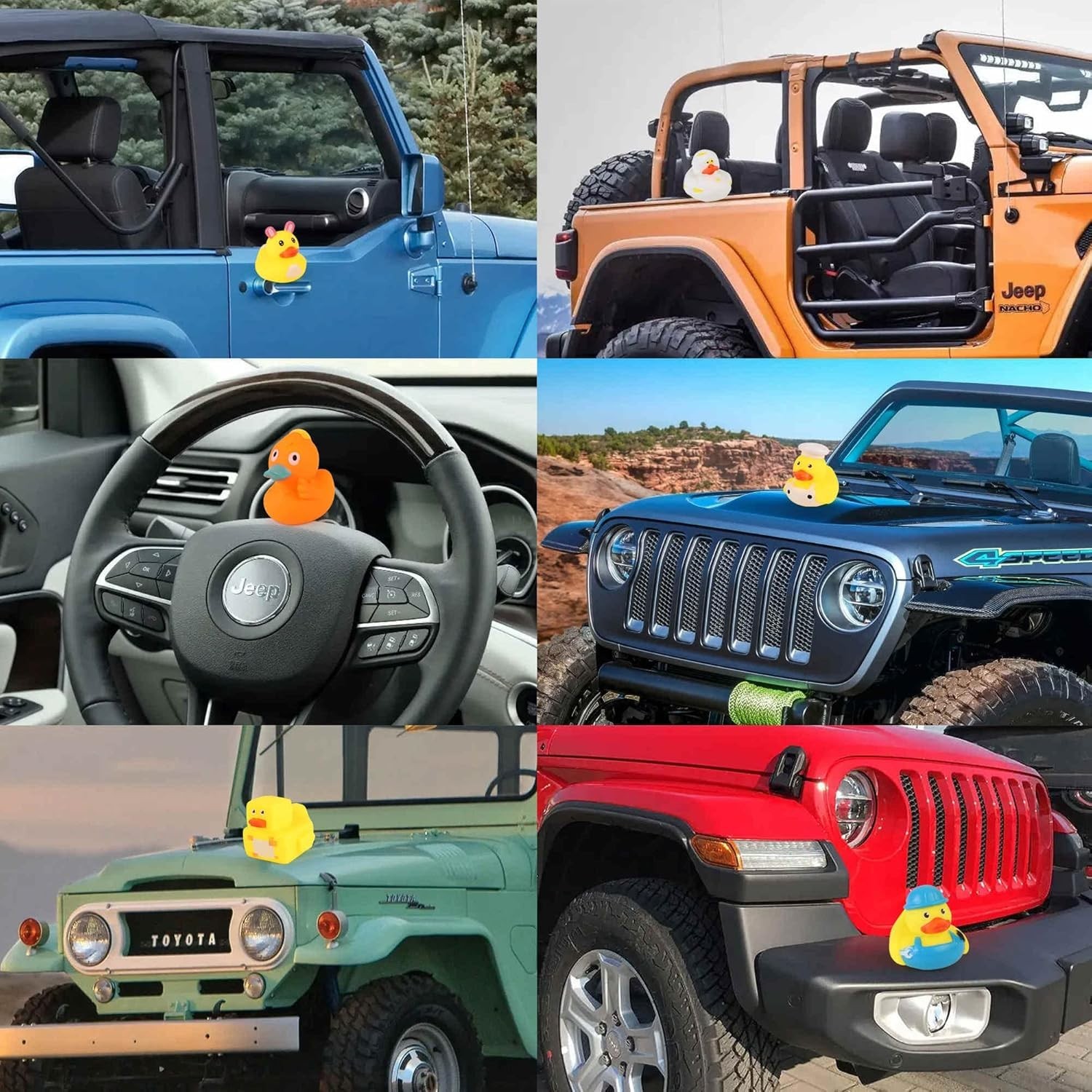 Rubber Ducks in Bulk,Assortment Duckies for Jeep Ducking Floater Duck Bath To…