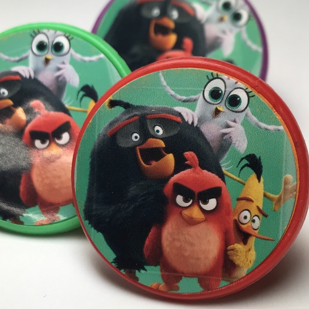Angry Birds Birthday Party Favors Red Rings – Set of 36