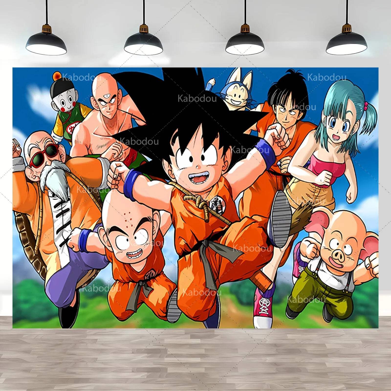 Dragon Ball Baby Goku Party Backdrop Kids Boy Birthday Photograph Background Gol