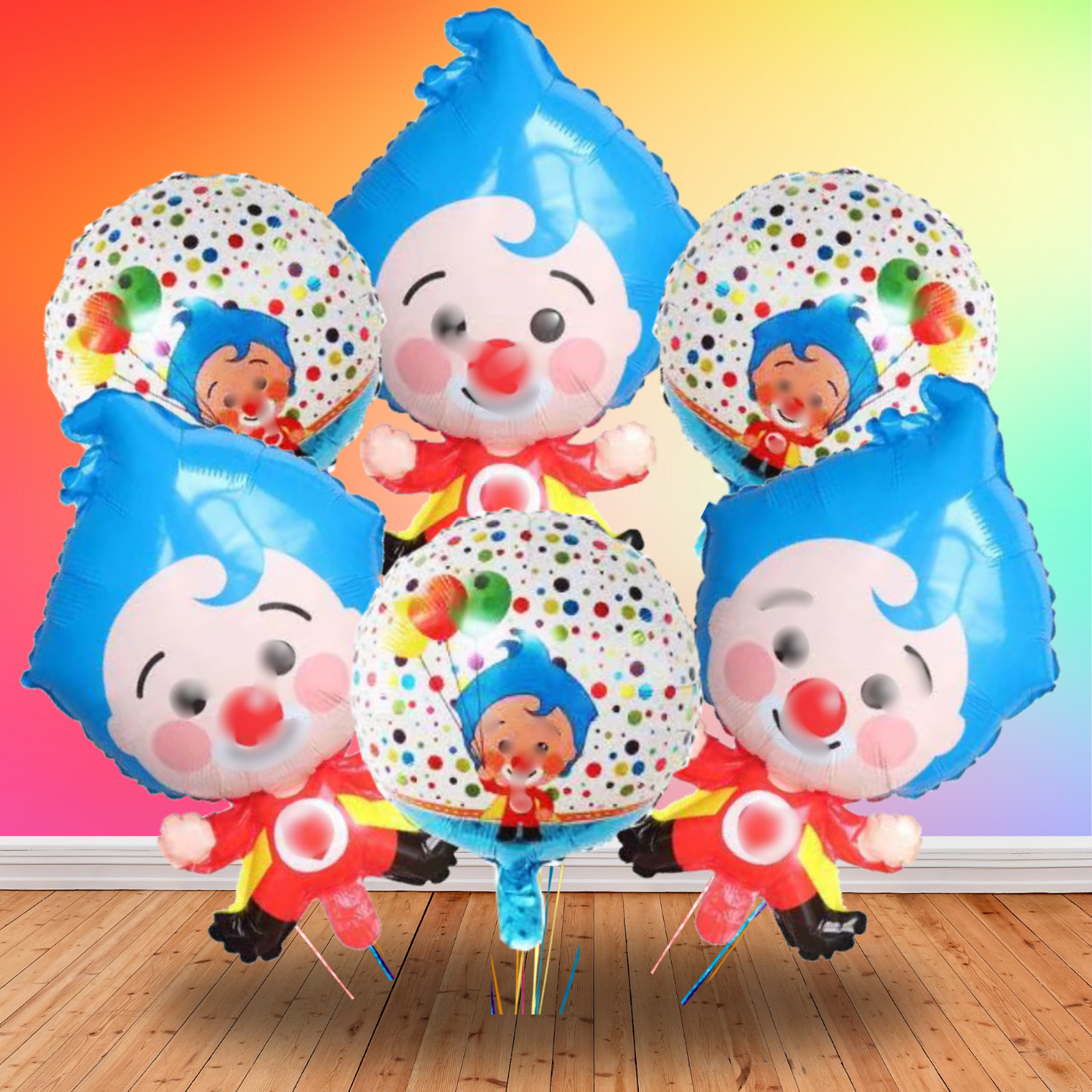 PLIM PLIM PARTY SUPPLIES DECORATION BALLOONS BANNER TABLE COVER THEME CAKE
