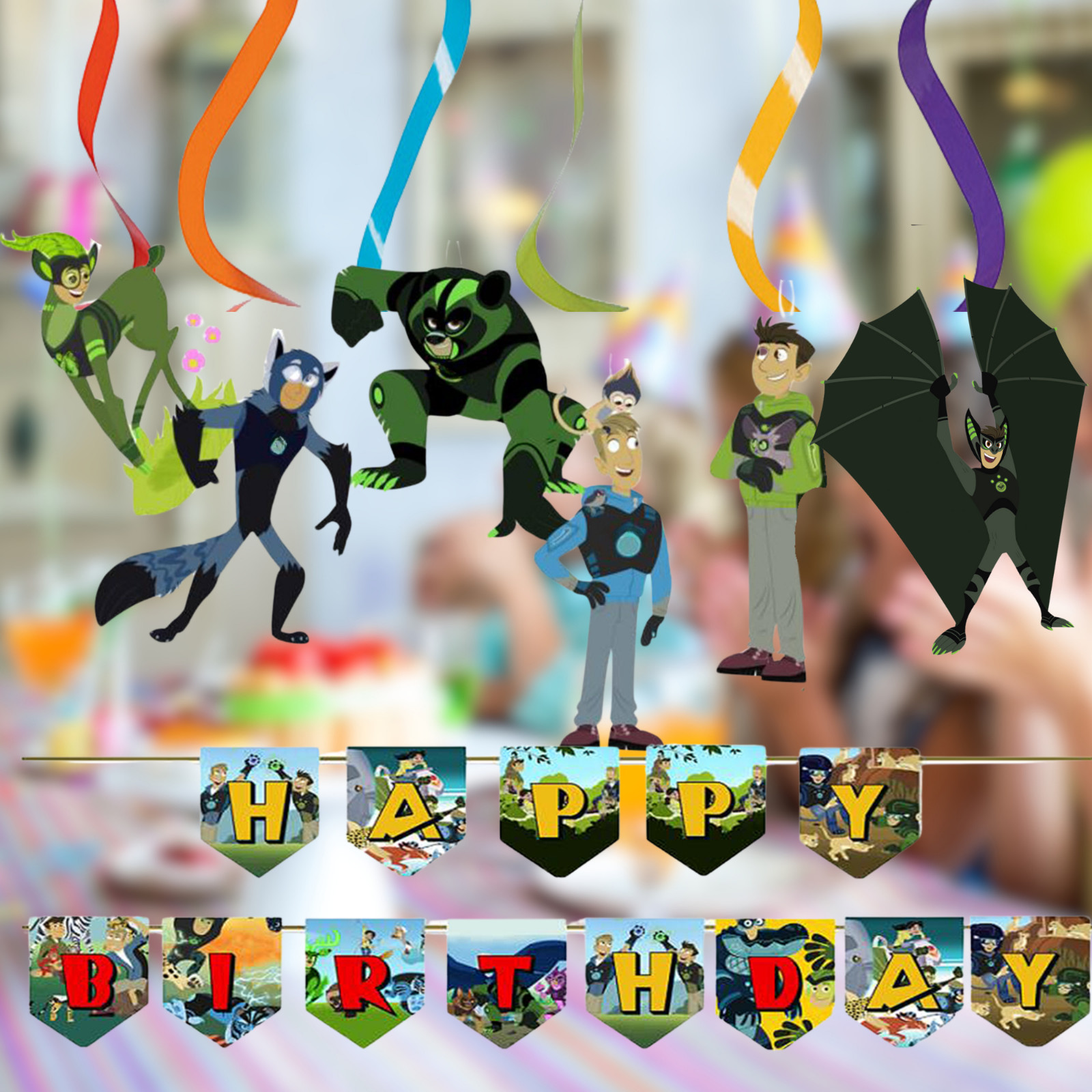 WILD KRATTS TABLEWARE birthday party supplies favor centerpiece decoration theme