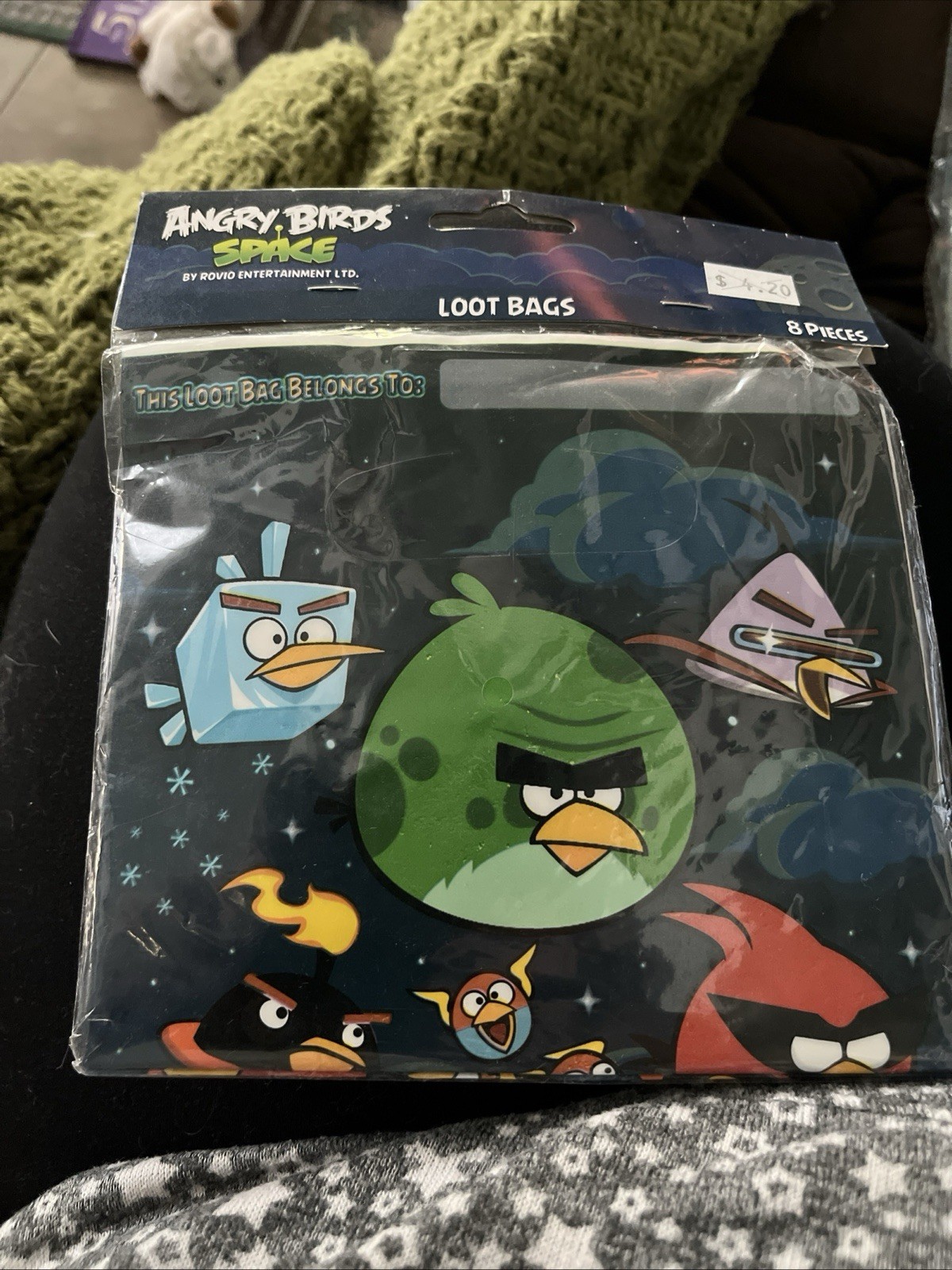 Angry Birds Space 8 Pieces Loot Bags Birthday Party Supplies New