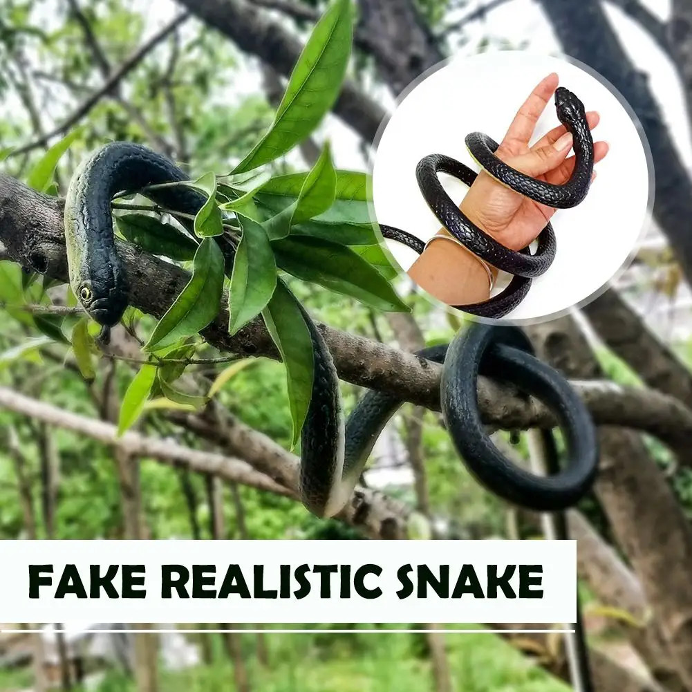 1pc Rubber Fake Realistic Snake Lifelike Scary Toy Prank Party Joke Easter Gifts