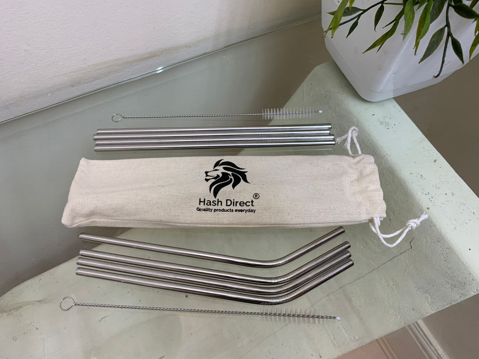 10 Ps Set Stainless Steel Eco Reusable Straws Stainless Steel Drinks Straw Party