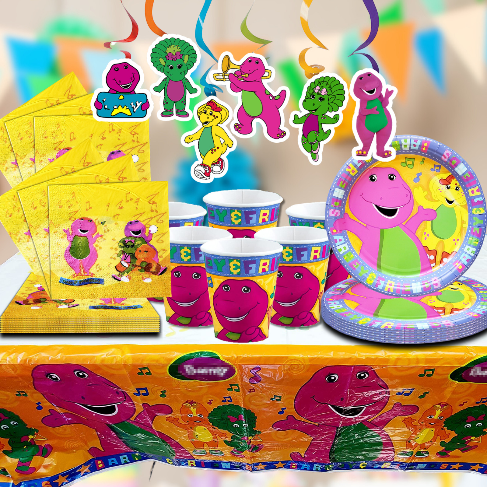 BARNEY cake birthday party decorations decor theme idea supplies BALLOON CUPCAKE