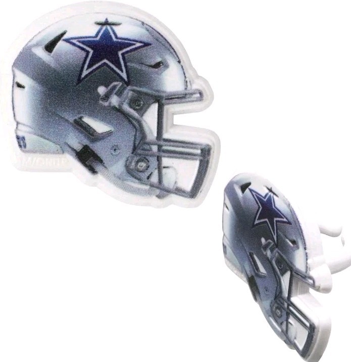NFL Dallas Cowboys Cupcake Decorations – 24 Food Safe Football Rings