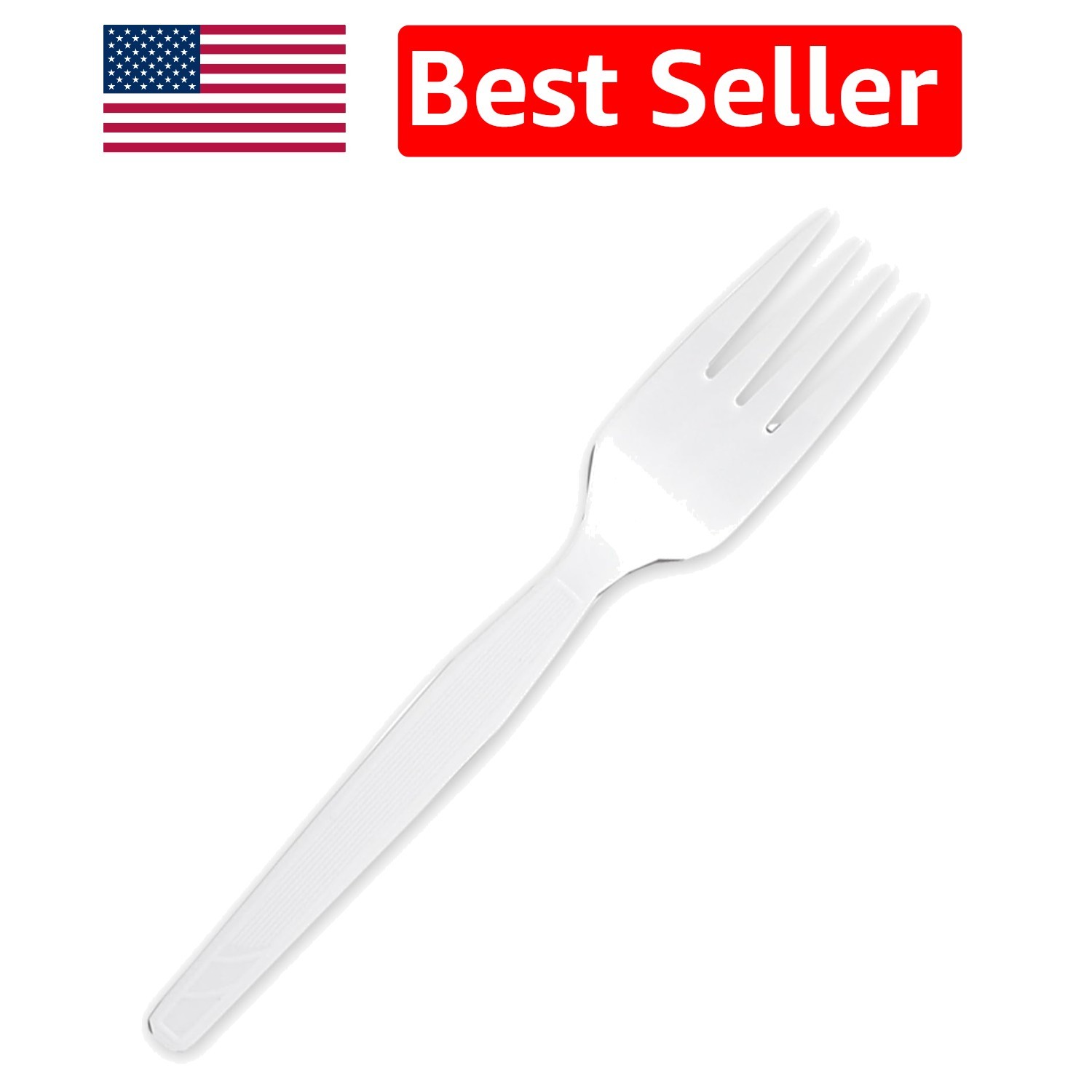100 Heavyweight Disposable Plastic Forks – Rigid & Flexible for Any Occasion