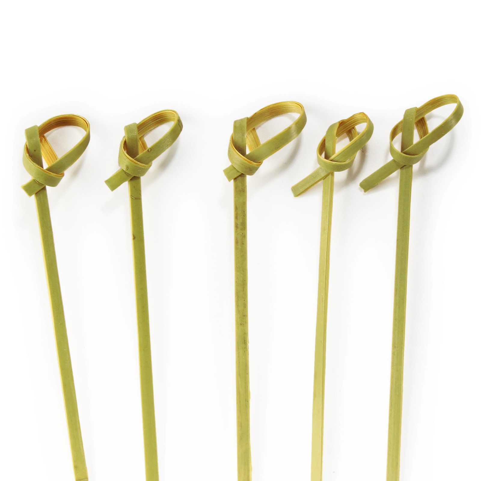2.6″ Bamboo Green Knot Food and Cocktail Skewer Picks – 1,000 Pieces