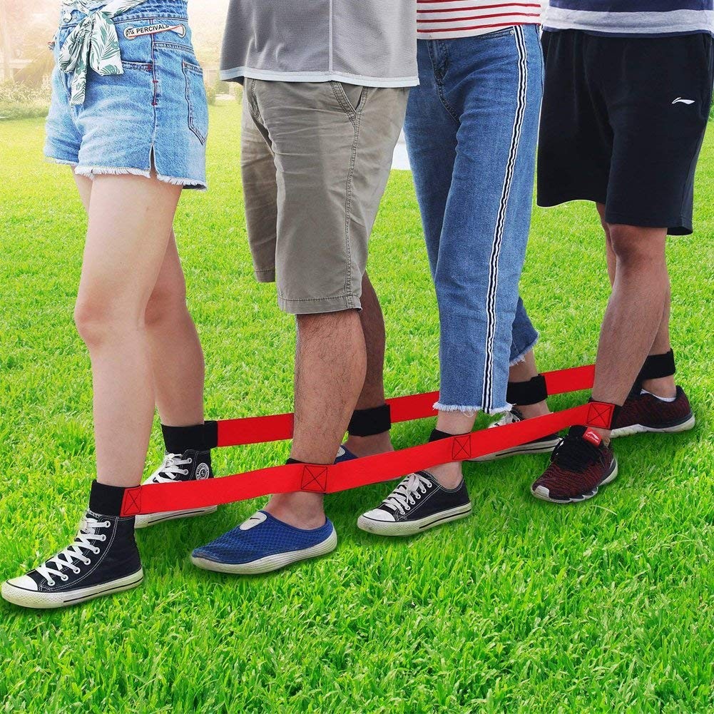 Durable 4 Legged Race Bands Outdoor Game for Kids Adults Relay Race Carnival …