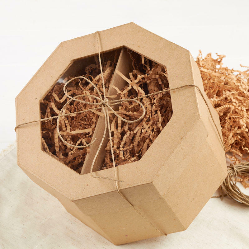 Factory Direct Craft Paper Mache Octagon Window Gift Box Set | 3 Piece Set