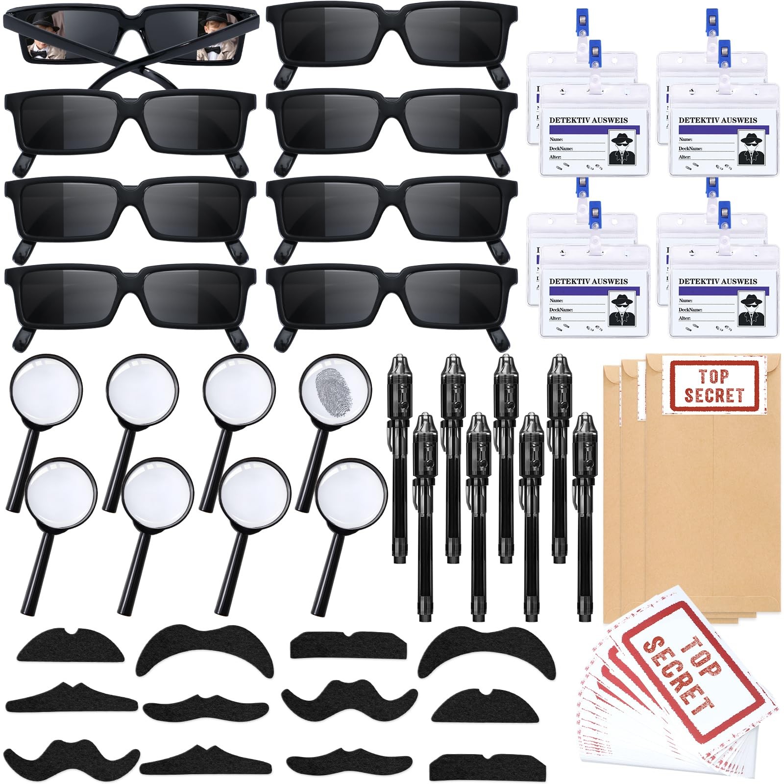 Spy Detective Party Favors Birthday Supplies for Kids Detective Glasses Invis…