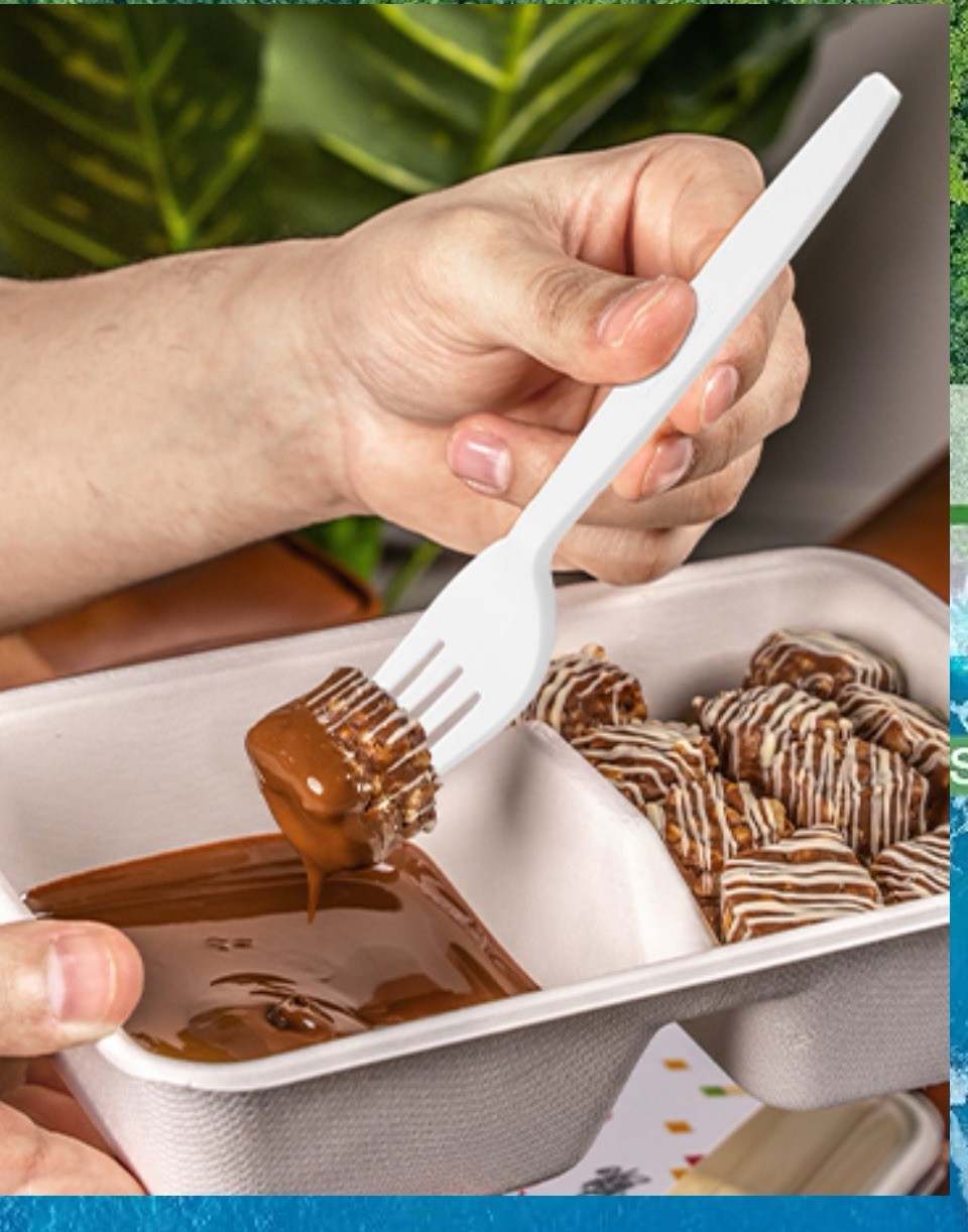 200 Compostable Spoons 6.7” Extra Heavy Duty Biodegradable Disposable Cutlery