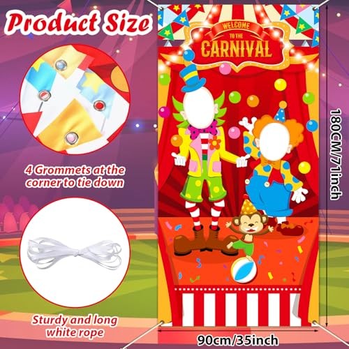 Carnival Circus Party Decorations Carnival Photo Booth Props Circus Theme