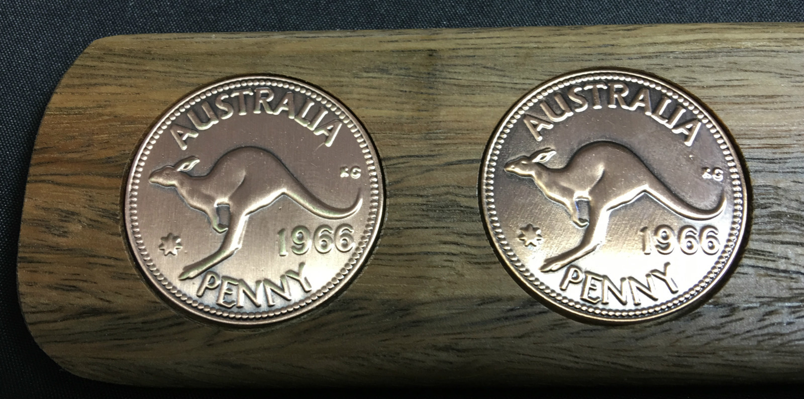 1974 Birthday Gift Aussie Two-Up Game set with Australian pennies Anzac Day