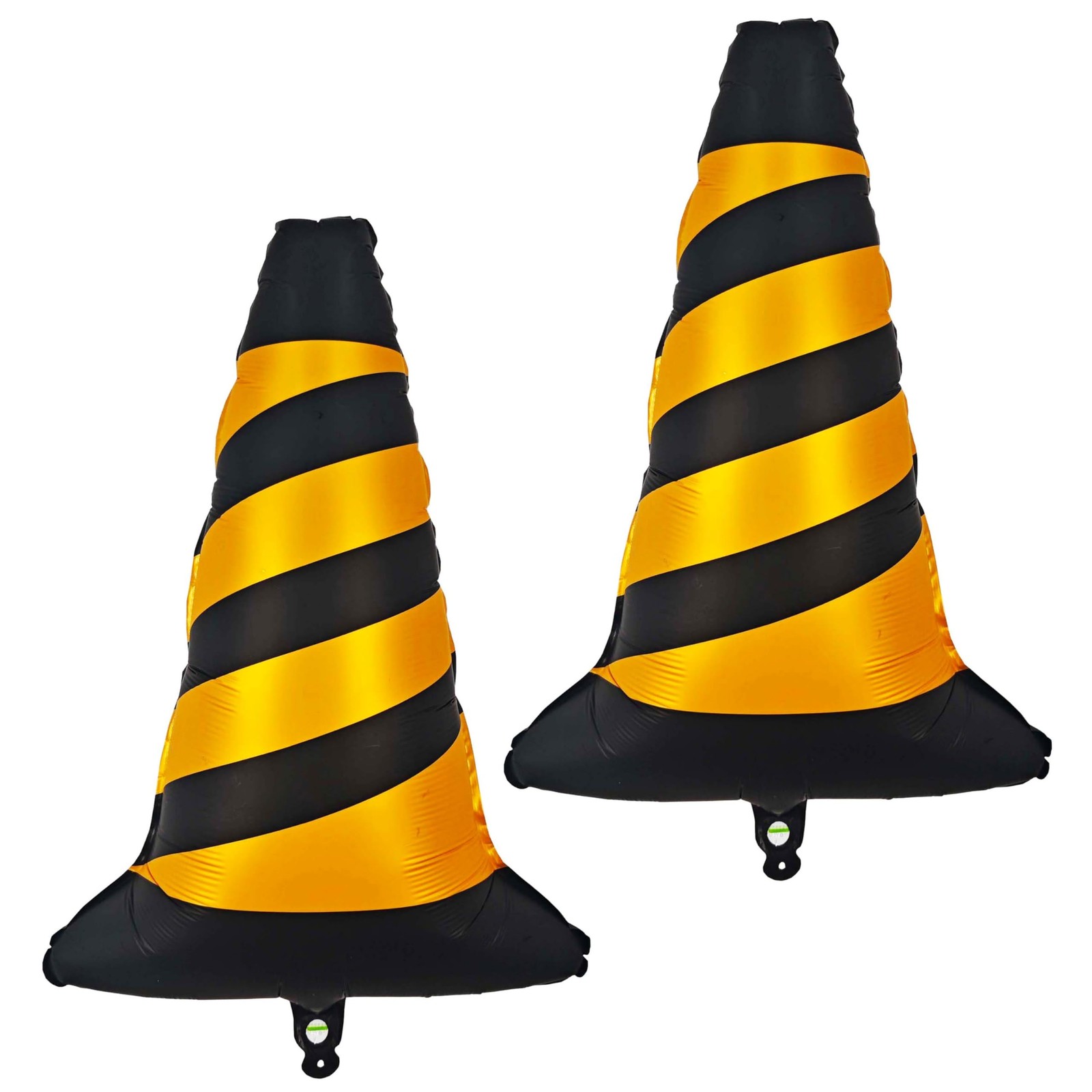 2PCS Traffic Cones Foil Balloon Racing Car Balloon For Birthday Boy Race Them…