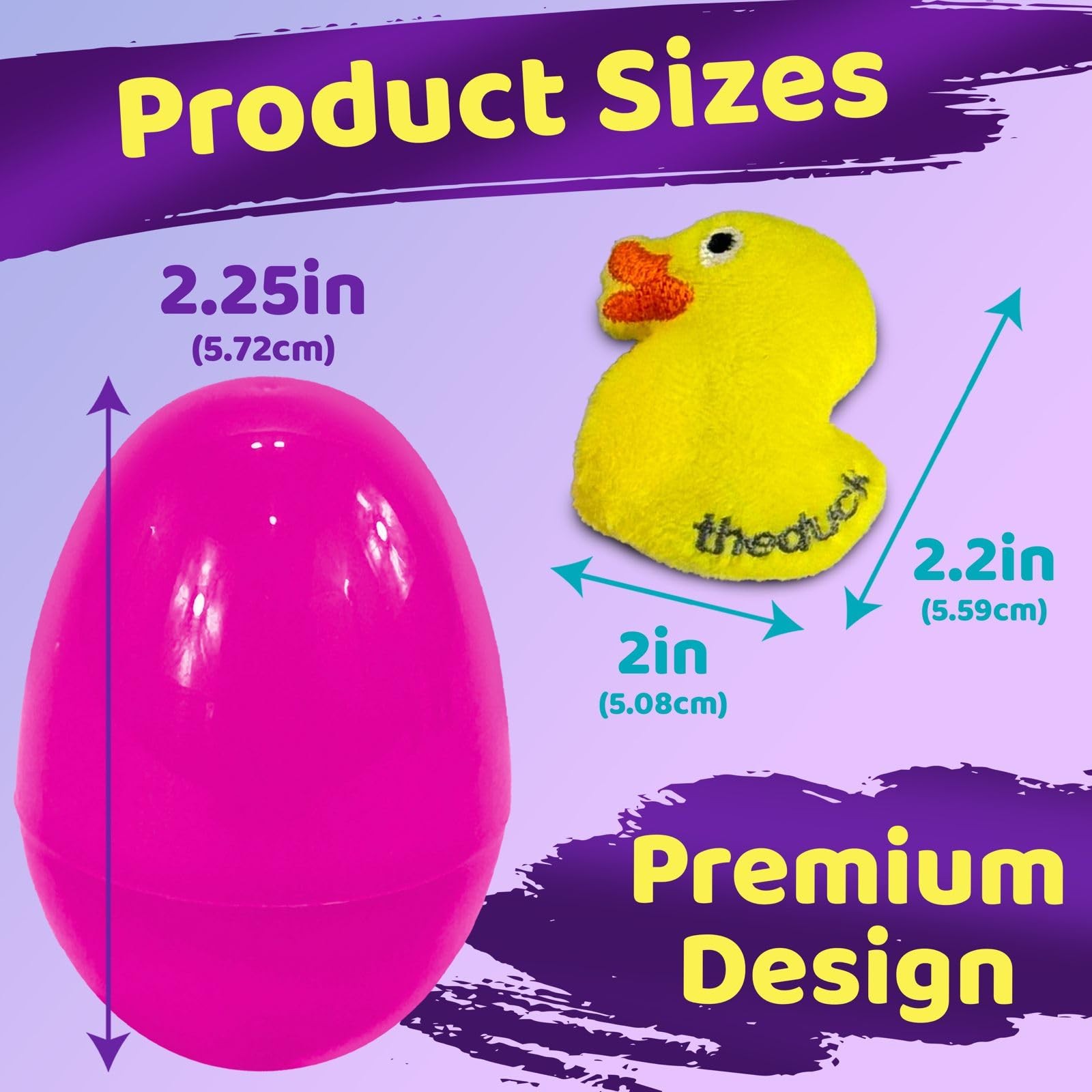 36 Pack Colorful Prefilled Easter Eggs bulk with Mini Plush Easter toys – Pla…