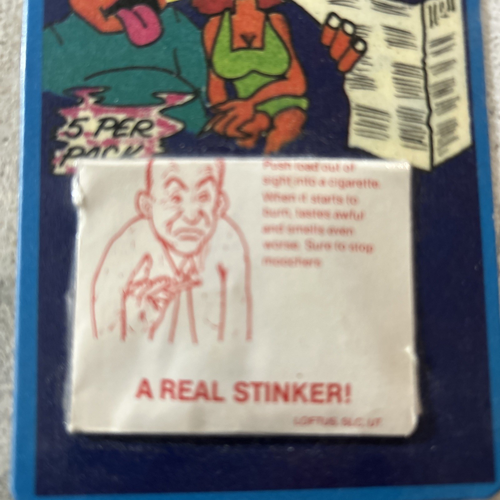 RARE 1984 ORIGINAL STINK LOADS NEW ON CARD CA. NOVELTIES VERY HARD TO FIND