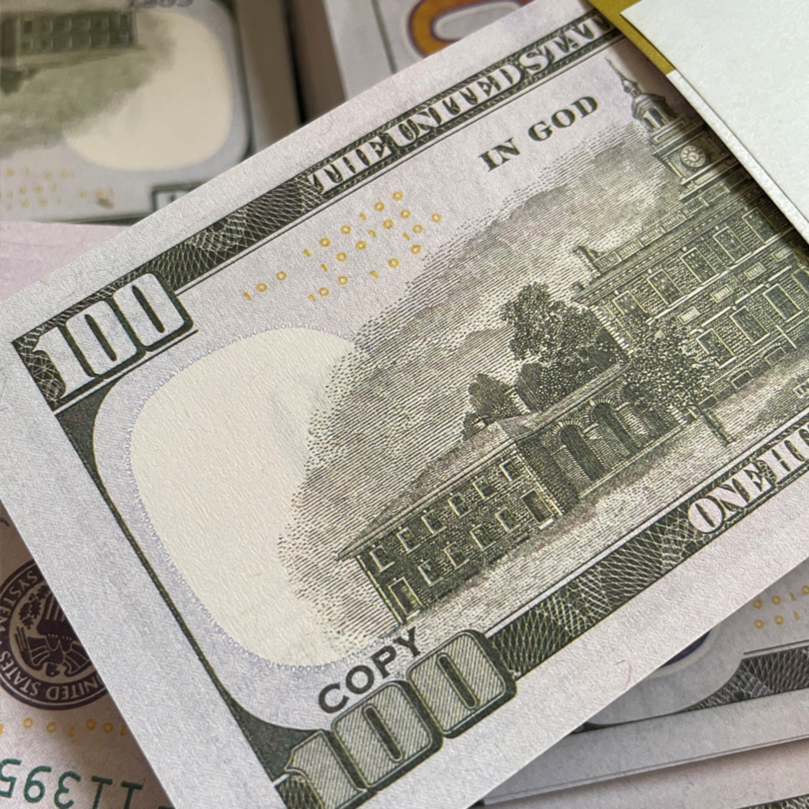 Fake Dollars Money Movie Prop Games Prank $100 Bills 100 Sheets
