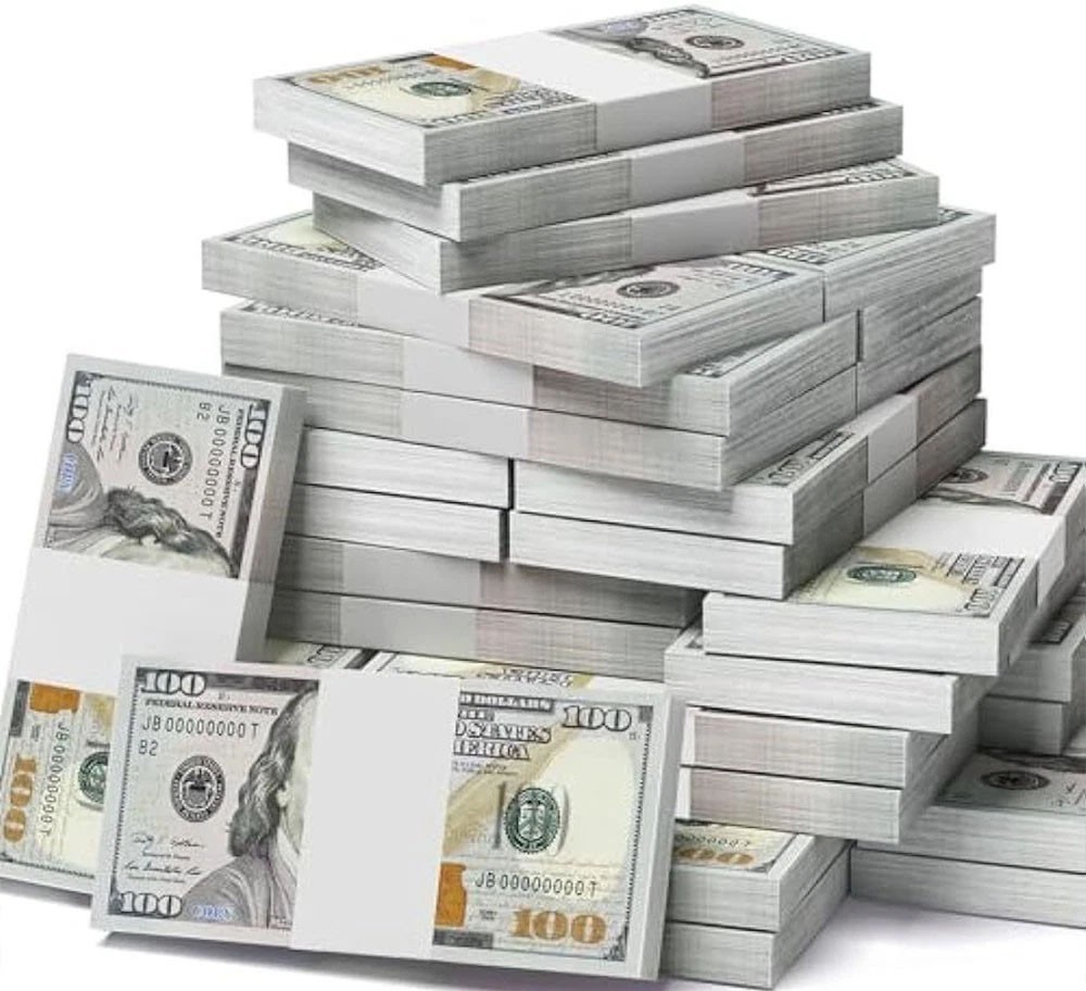 200 pcs Movie Prop Toy Money Fake Bills for Video, Learning Education Toys