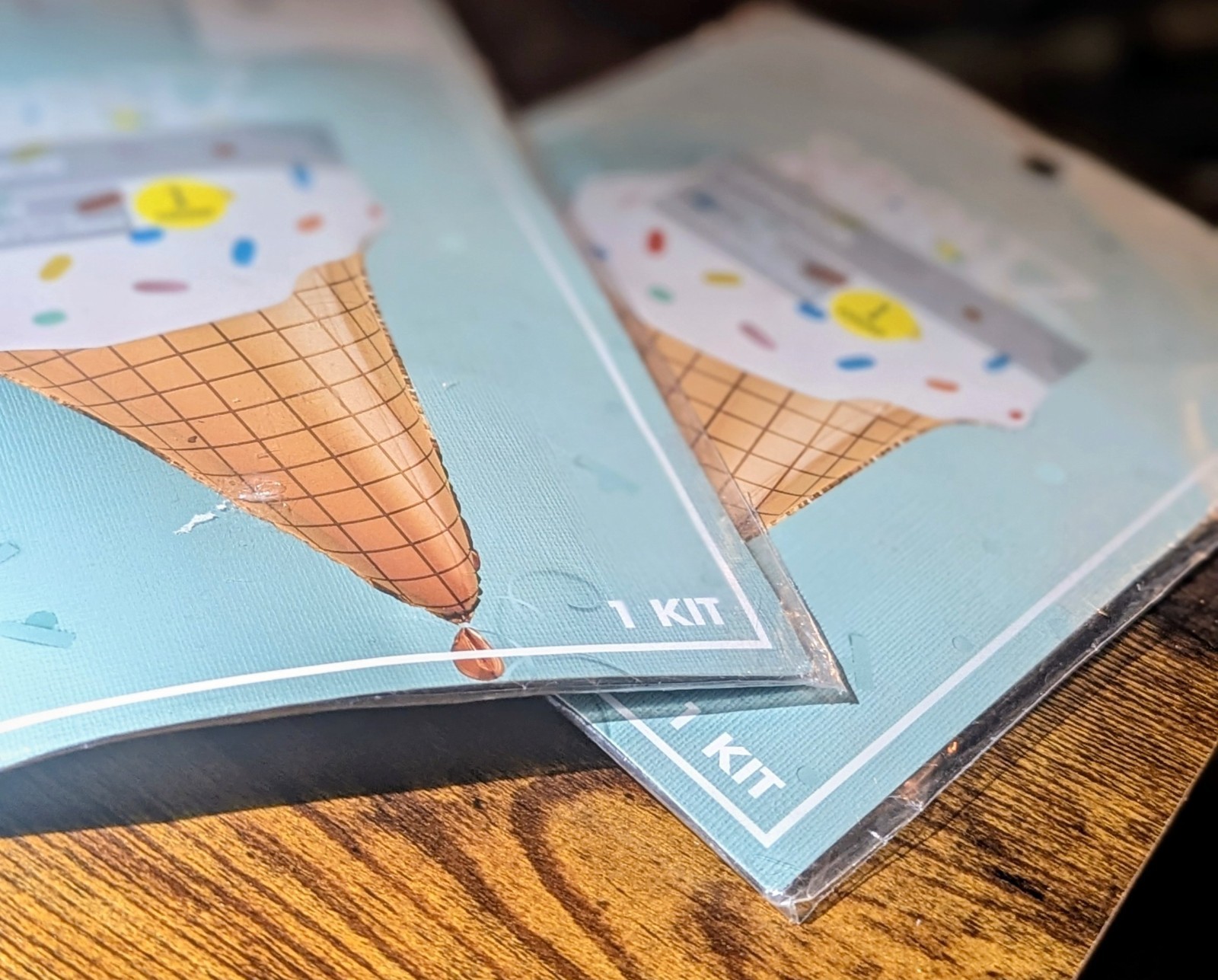 Set of 2 Ice Cream Cone Foil Balloons — Party‑Perfect Sweet Treats 🍦