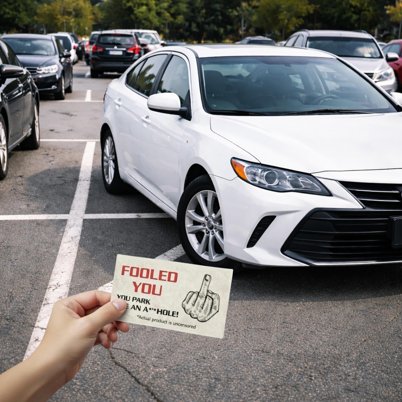 Bad Parking Cards – Fake $50 Bill Look Cards with Hilarious Message 50pack