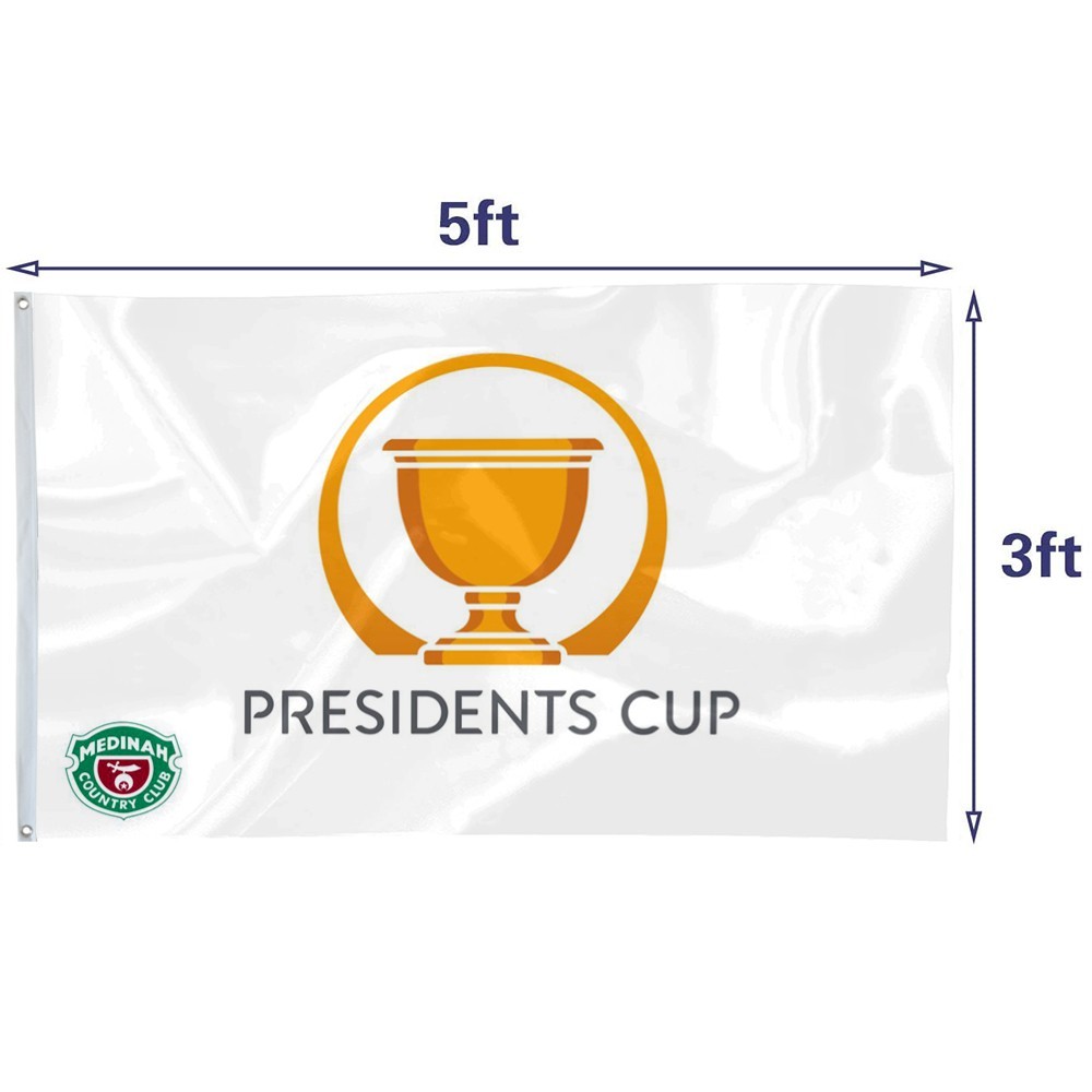 PRESIDENTS CUP MEDINAH CHICAGO PGA TOUR Golf Flag 3x5Feet Home Garden wall Decor